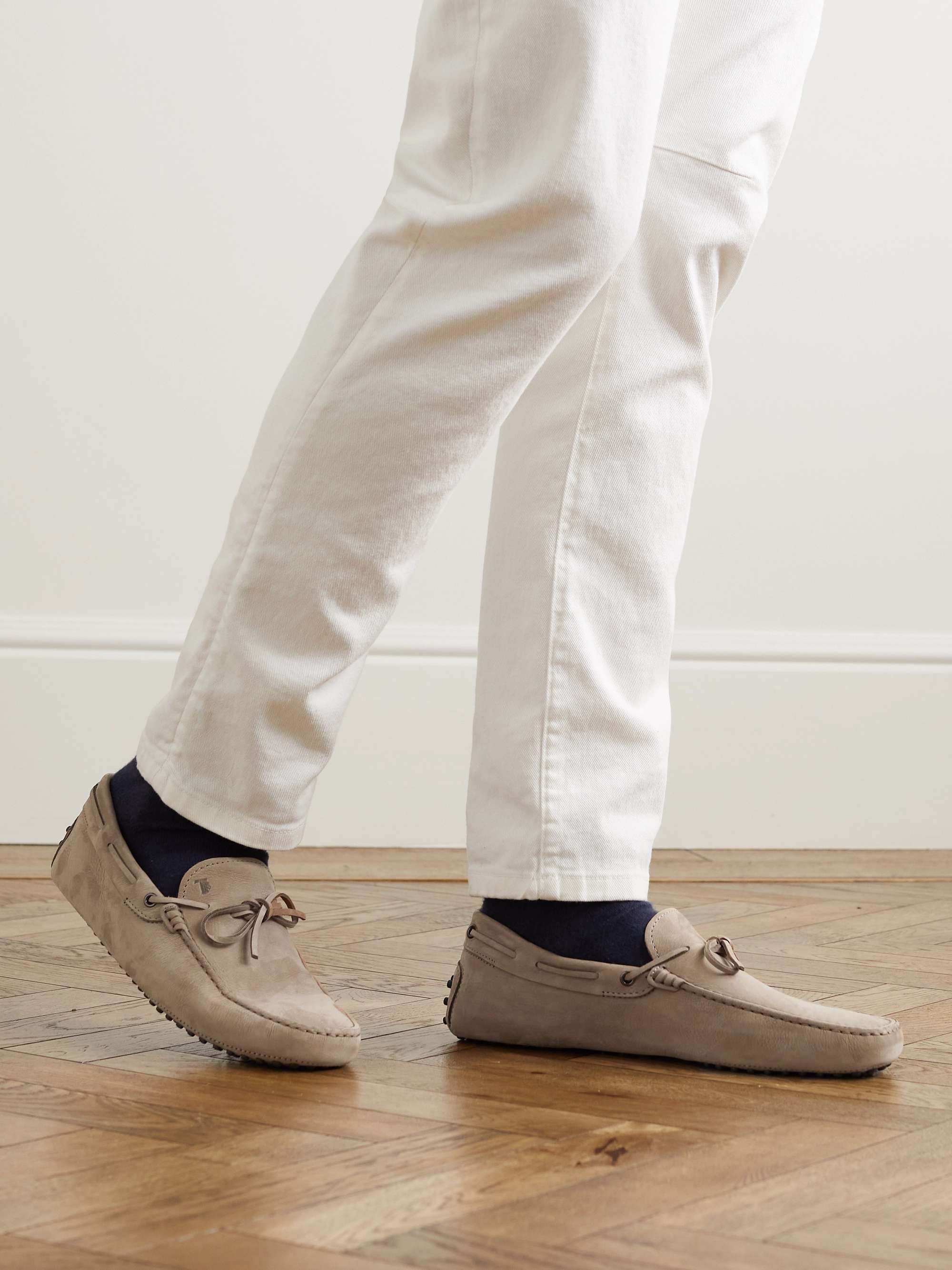 TOD'S Gommino Nubuck Driving Shoes
