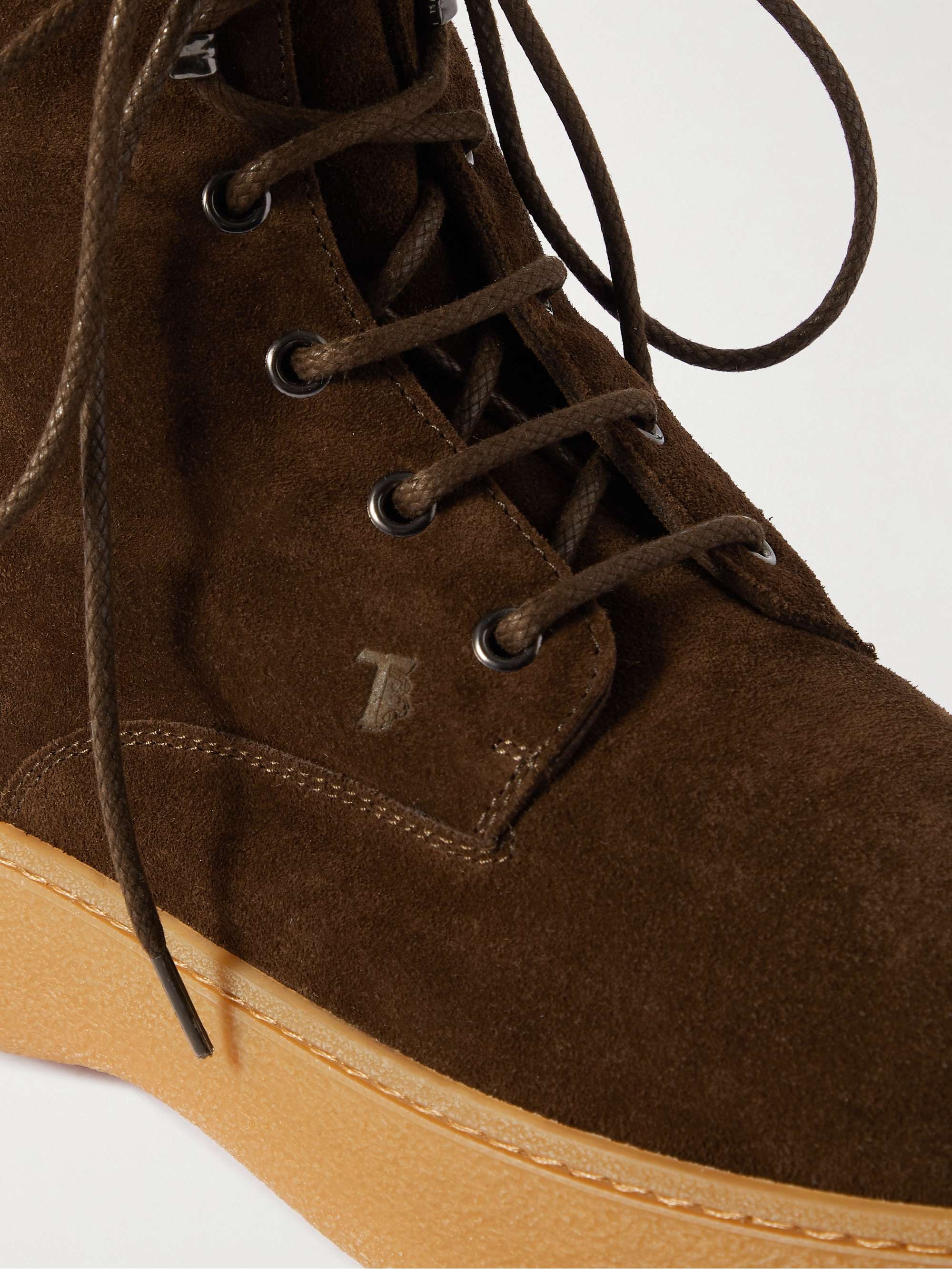 TOD'S Shearling-Lined Suede Boots