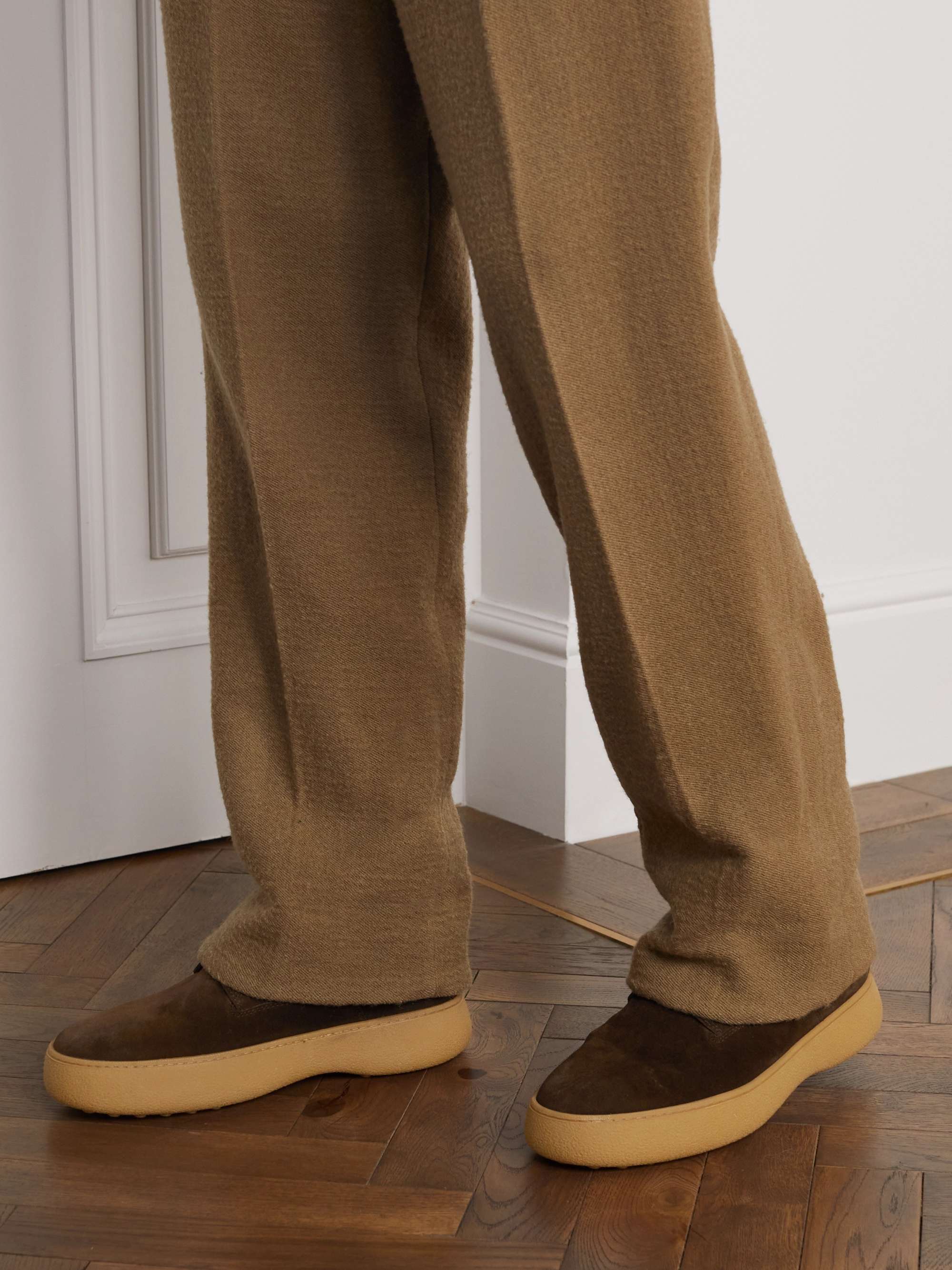 TOD'S Shearling-Lined Suede Boots