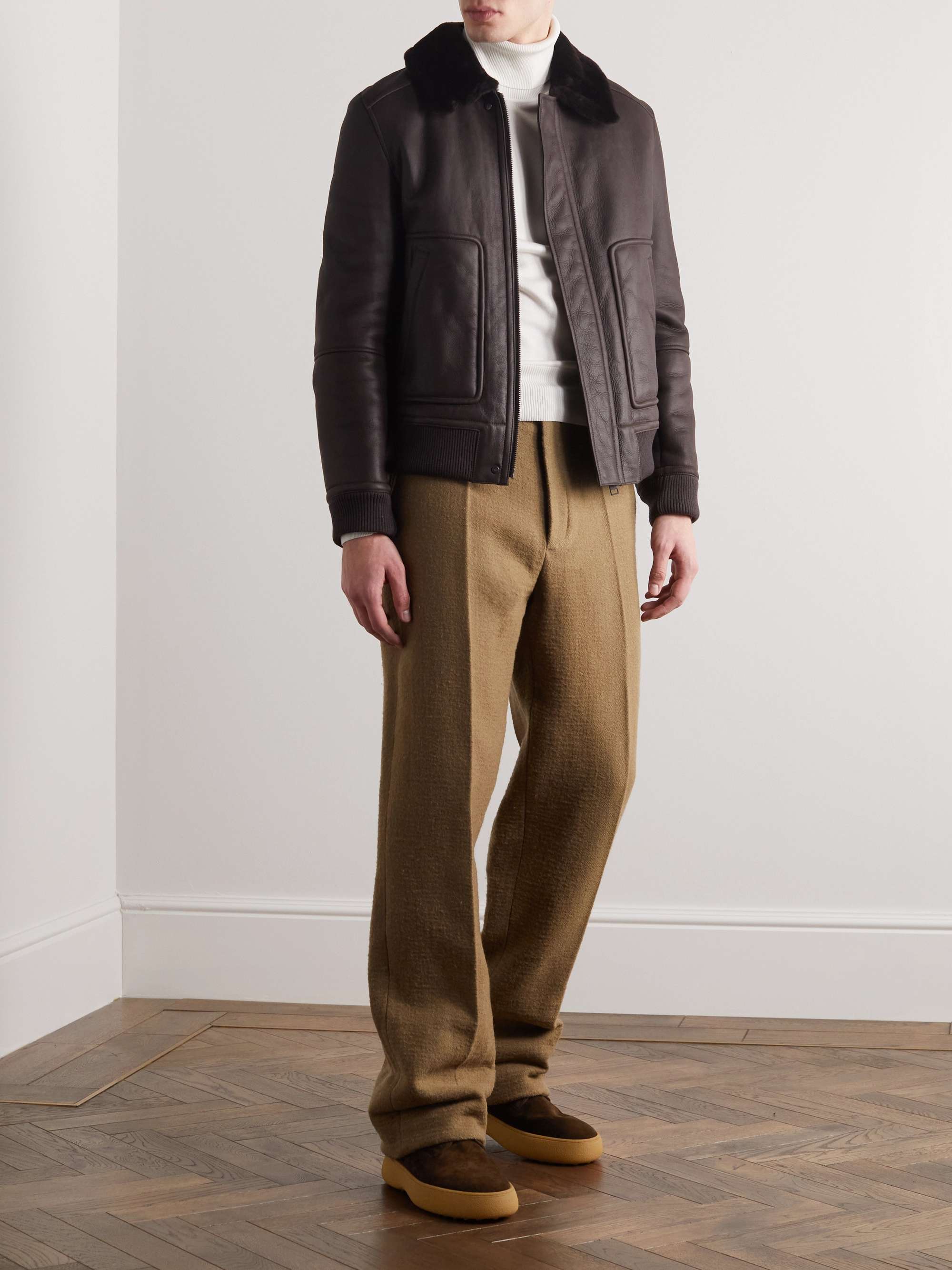 TOD'S Shearling-Lined Suede Boots