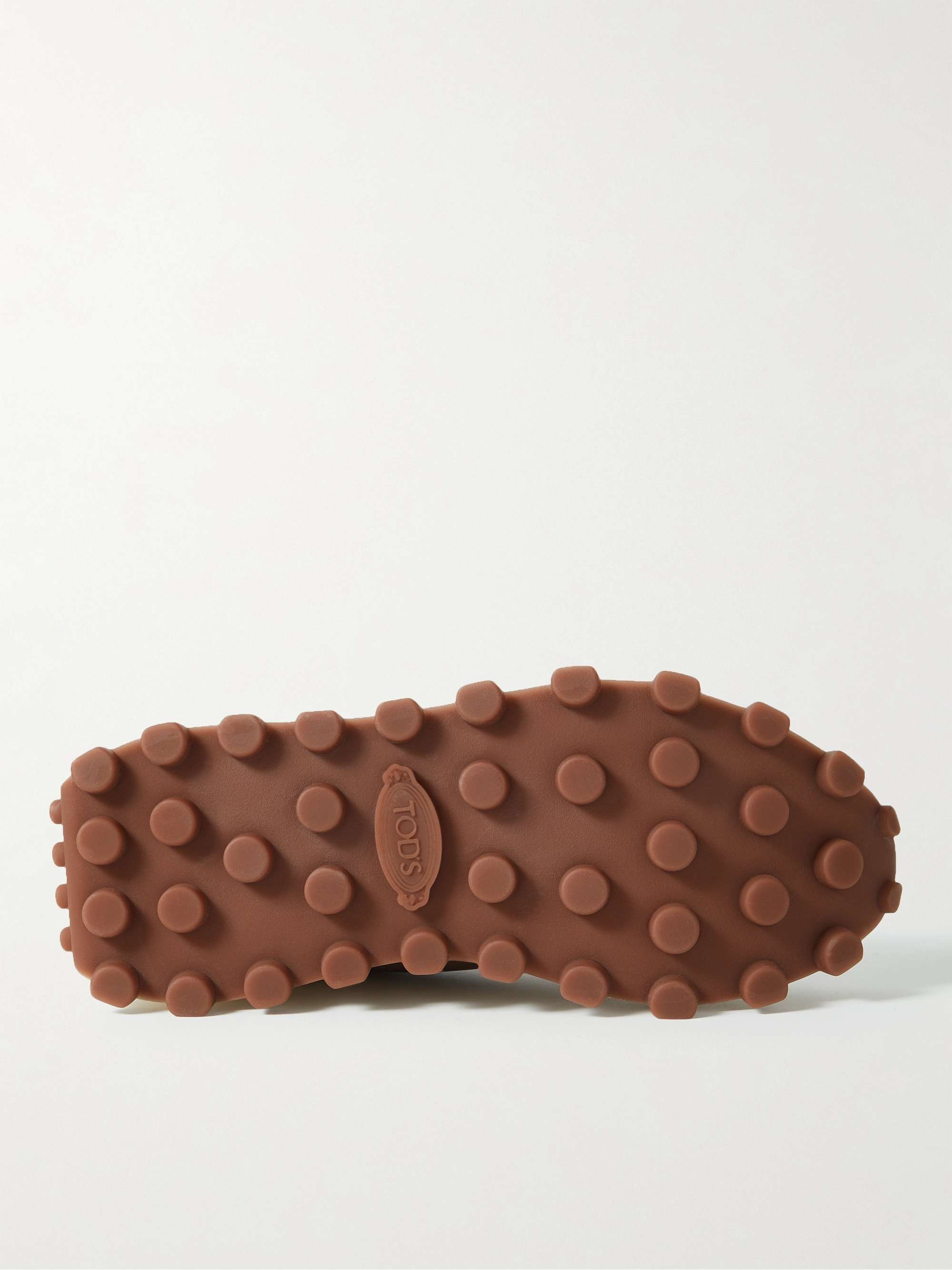 TOD'S 1T Suede and Leather-Trimmed Shell Sneakers