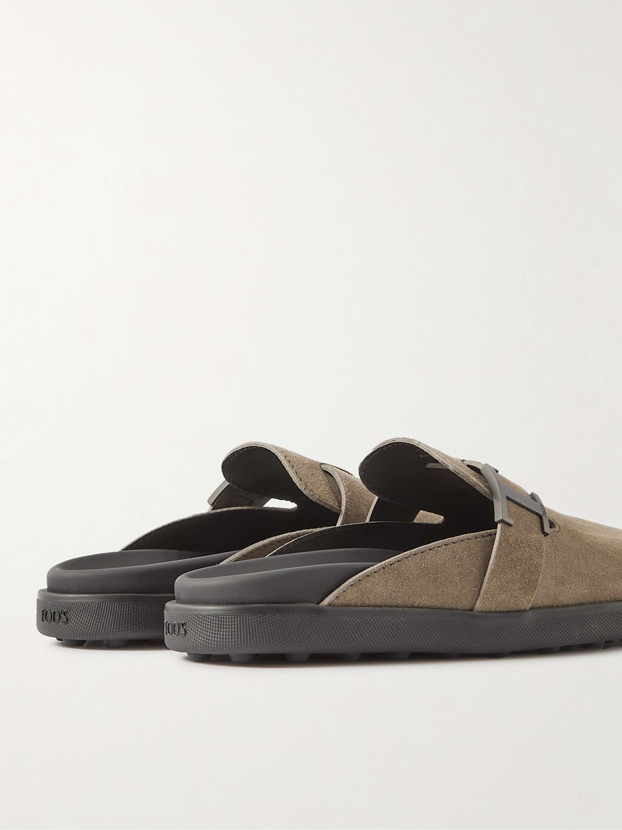 TOD'S T Timeless Suede Mules