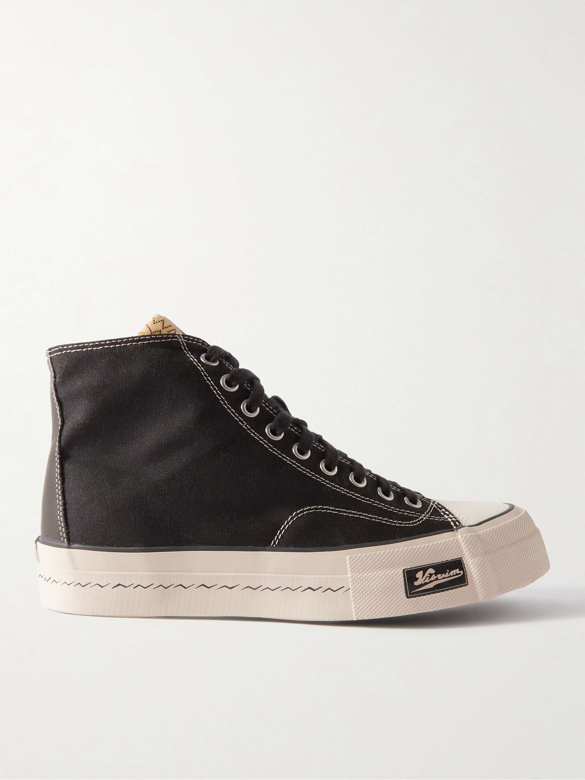 VISVIM Skagway Hi Patten Canvas High-Top Sneakers for Men | MR PORTER