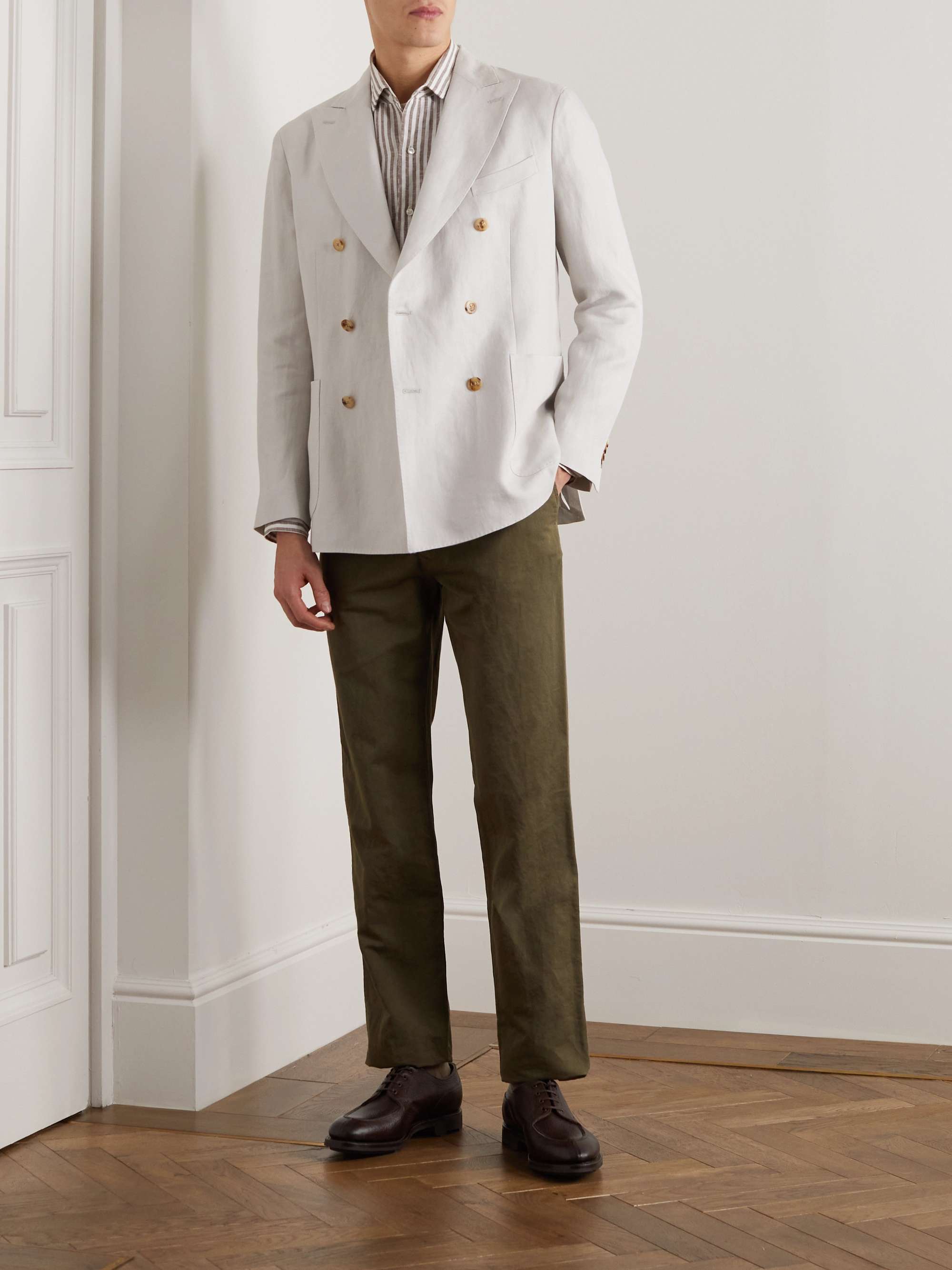 EDWARD GREEN Dover Suede Derby Shoes