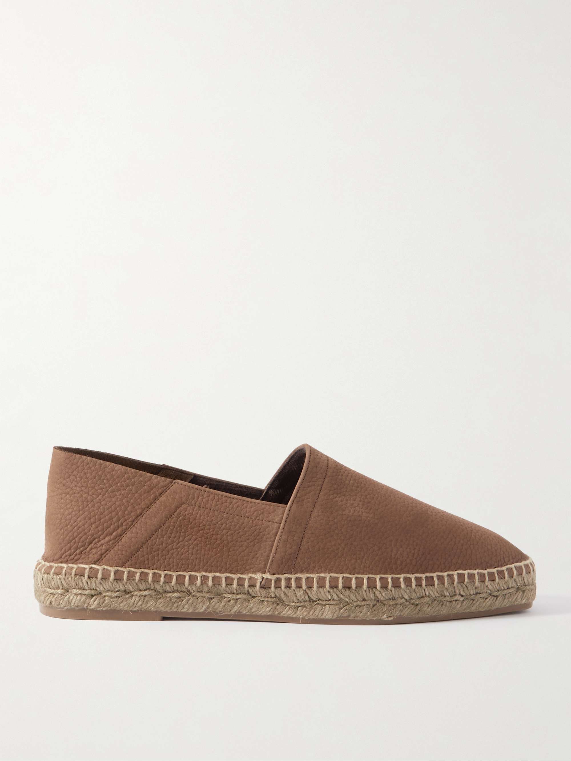 TOM FORD Barnes Textured-Leather Espadrilles for Men | MR PORTER