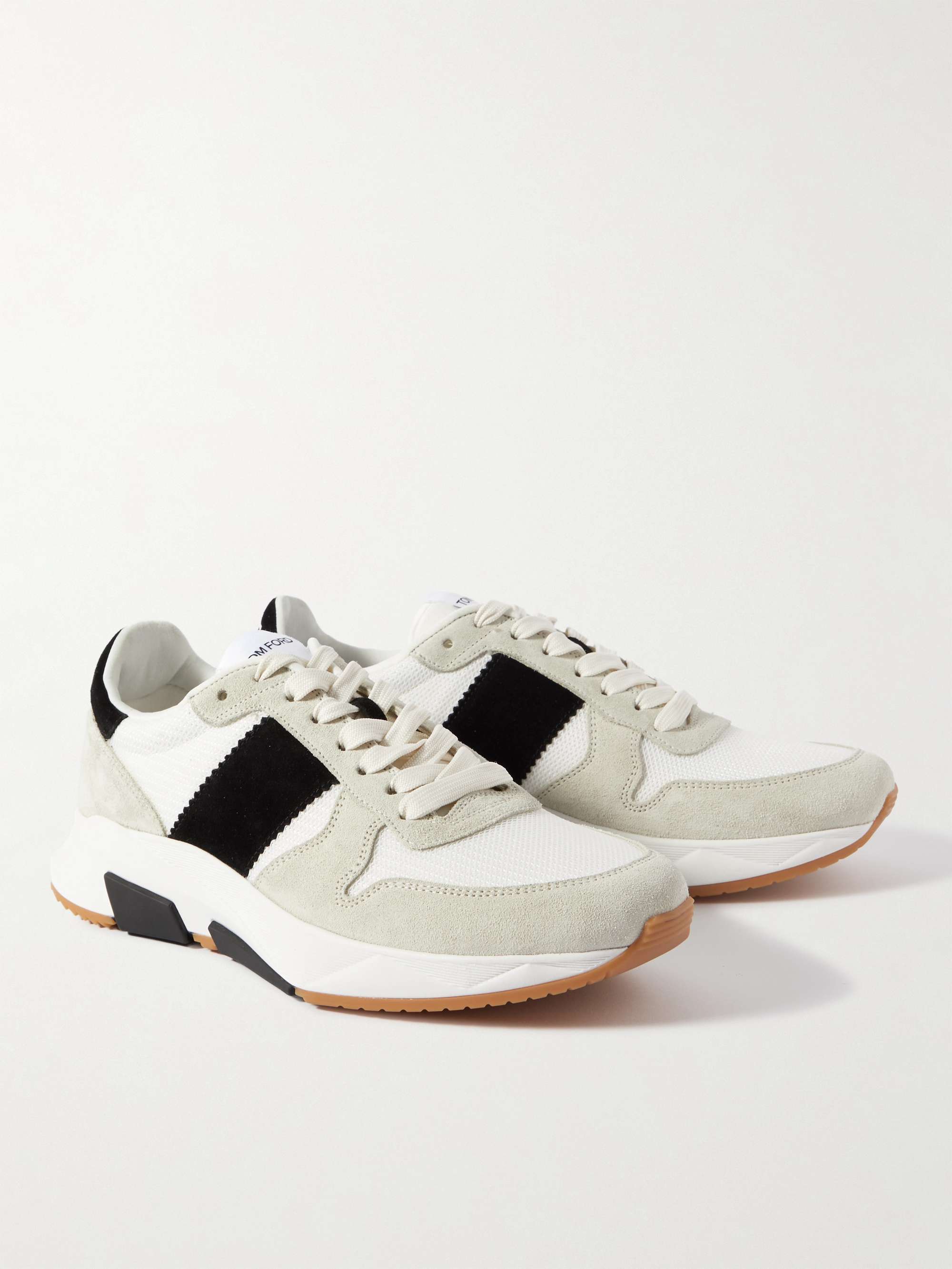 TOM FORD Sneakers in mesh e camoscio Jagga