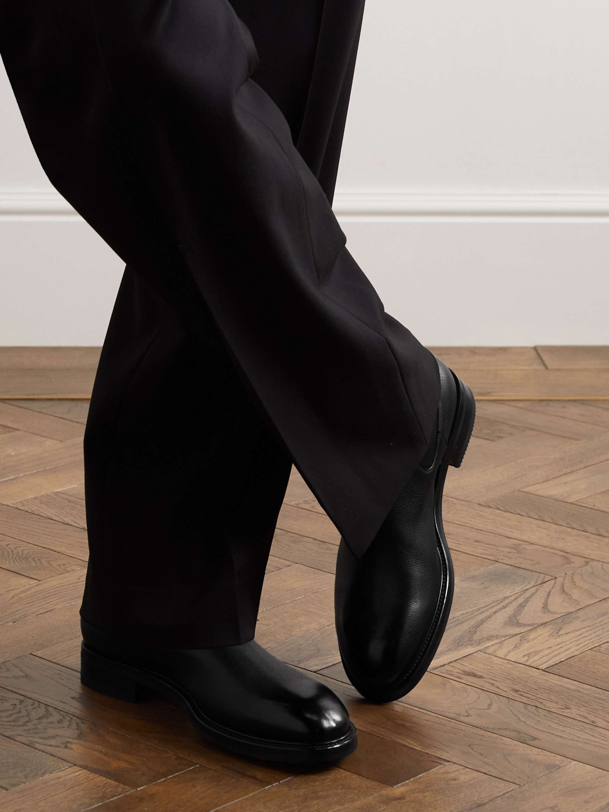 TOM FORD Stuart Full-Grain Leather Chelsea Boots