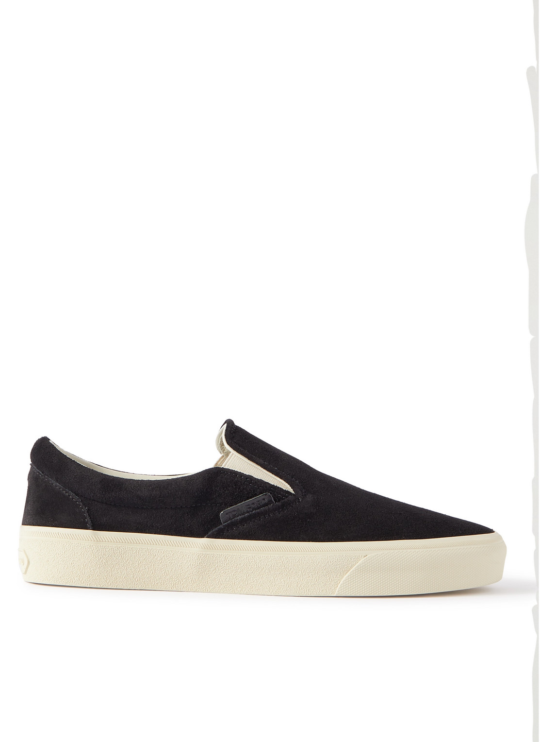 Tom Ford Jude Suede Slip-on Trainers In Black