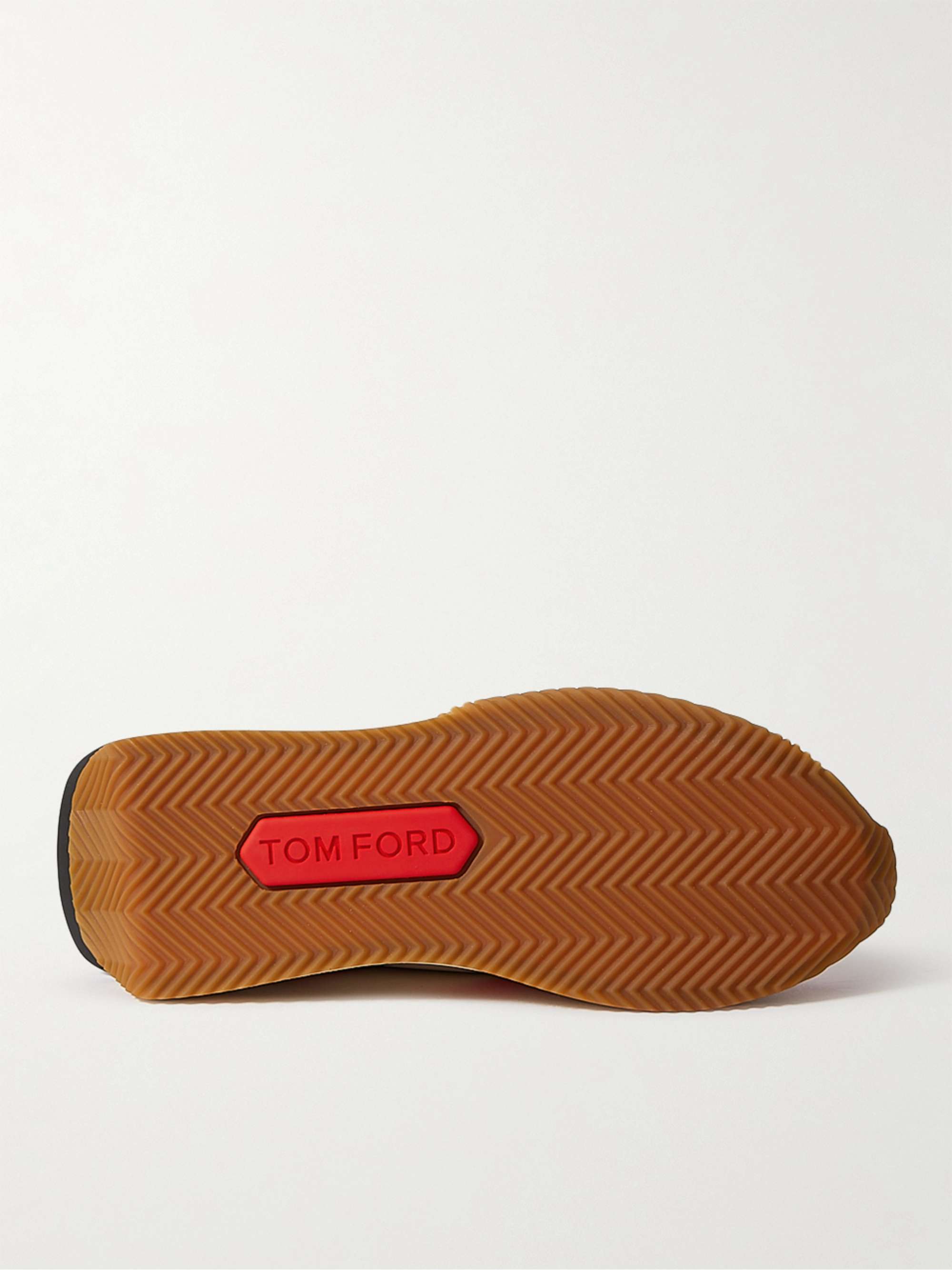 TOM FORD James Leather-Trimmed Nylon and Suede Sneakers