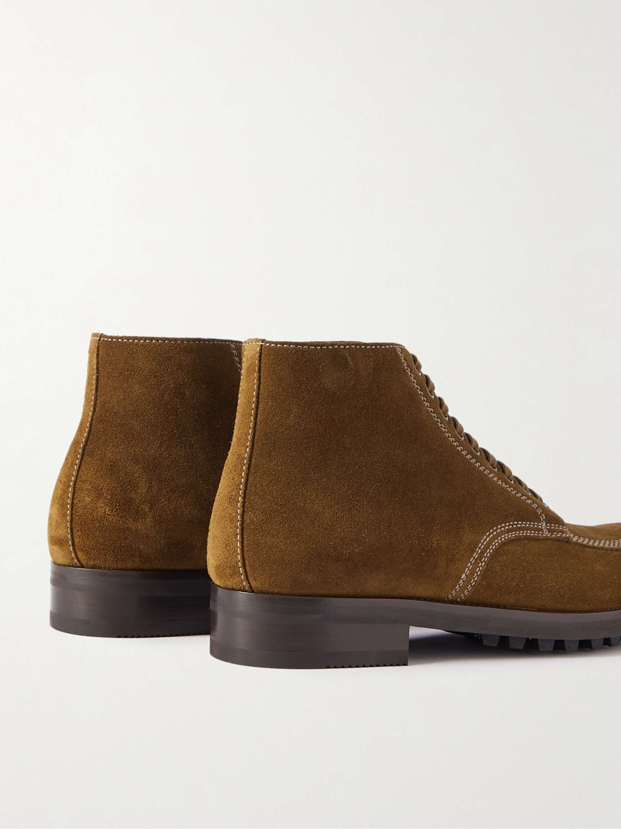 TOM FORD Bodiam Suede Lace-Up Boots for Men | MR PORTER