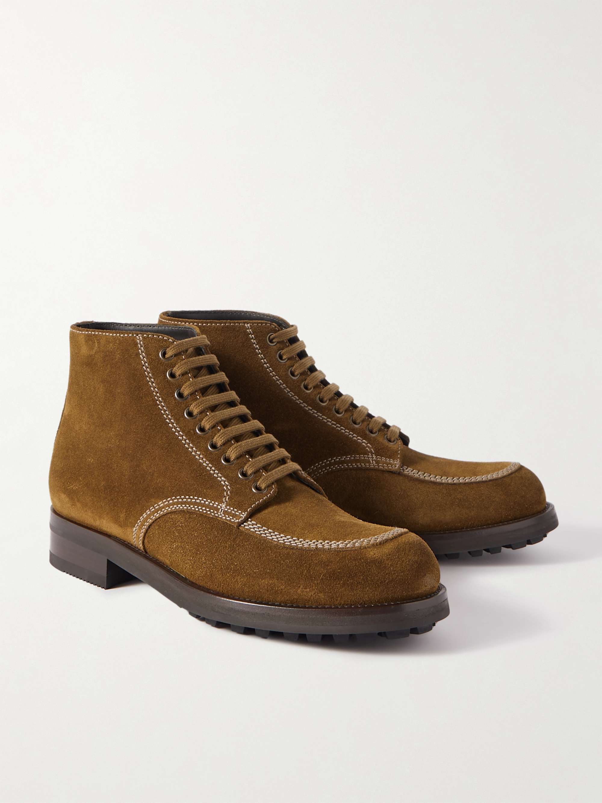 TOM FORD Bodiam Suede Lace-Up Boots