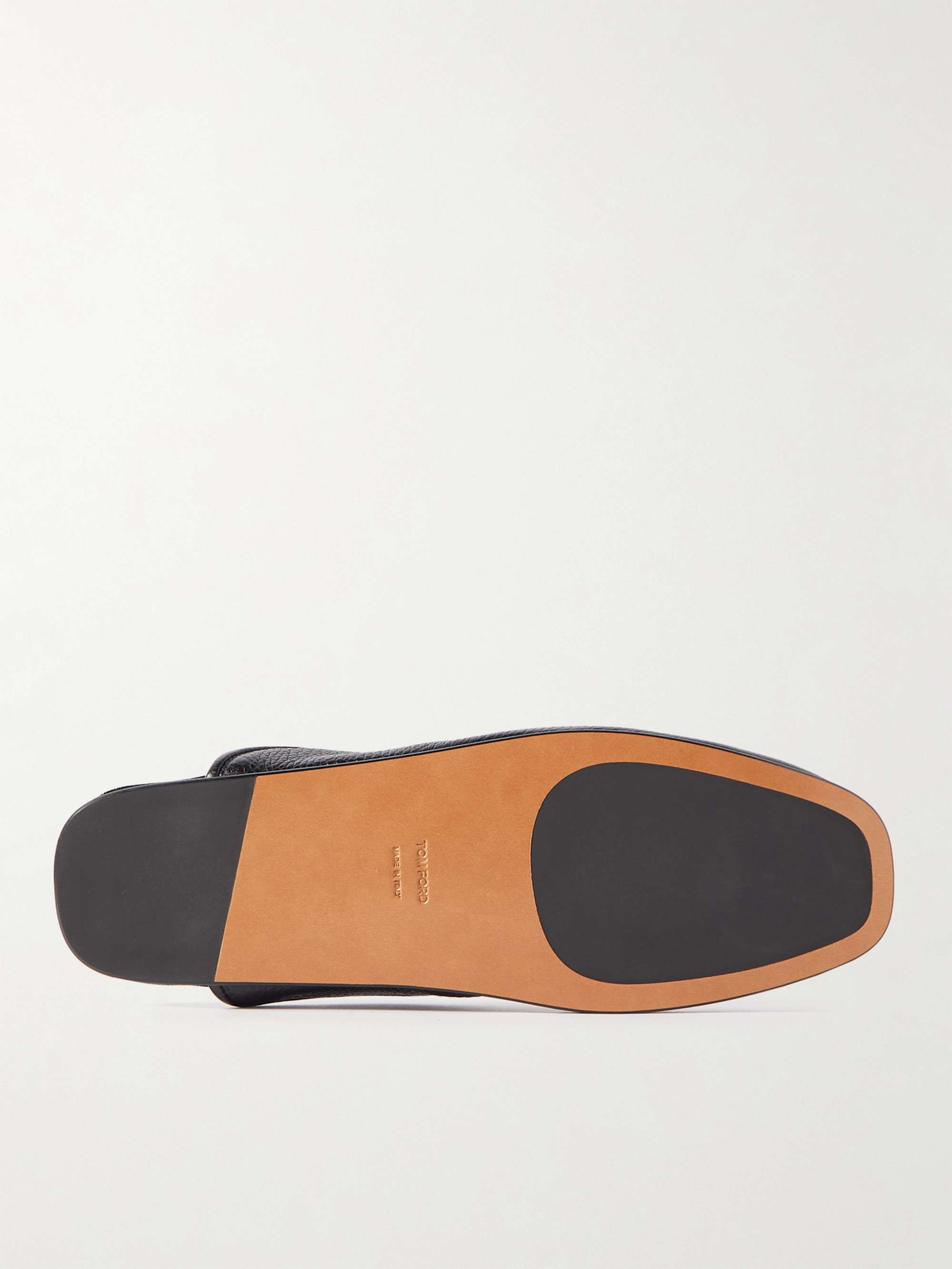 TOM FORD Winston Full-Grain Leather Tasselled Slippers for Men | MR PORTER