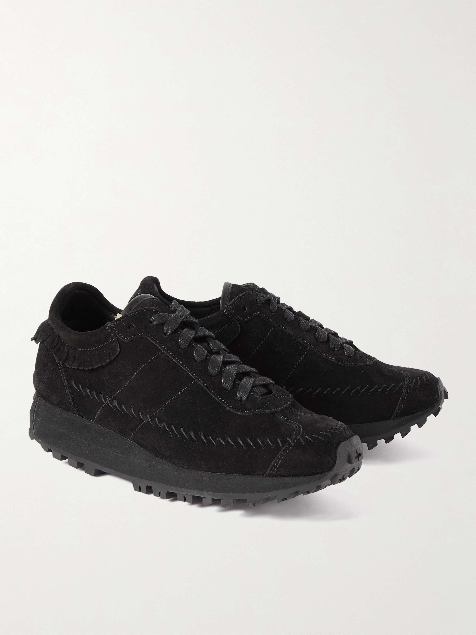 VISVIM Walpi Fringed Suede Sneakers