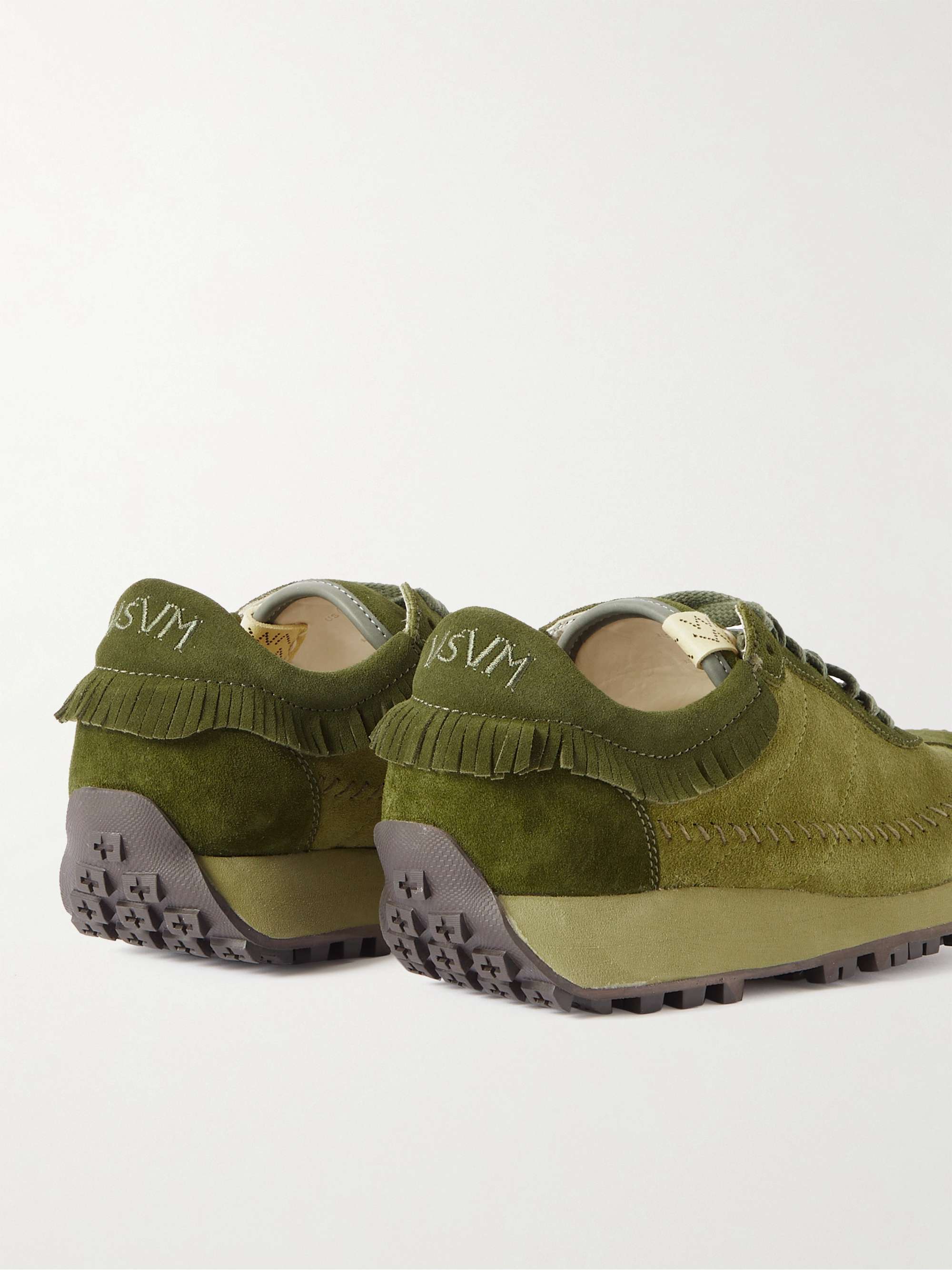 VISVIM Walpi Fringed Suede Sneakers