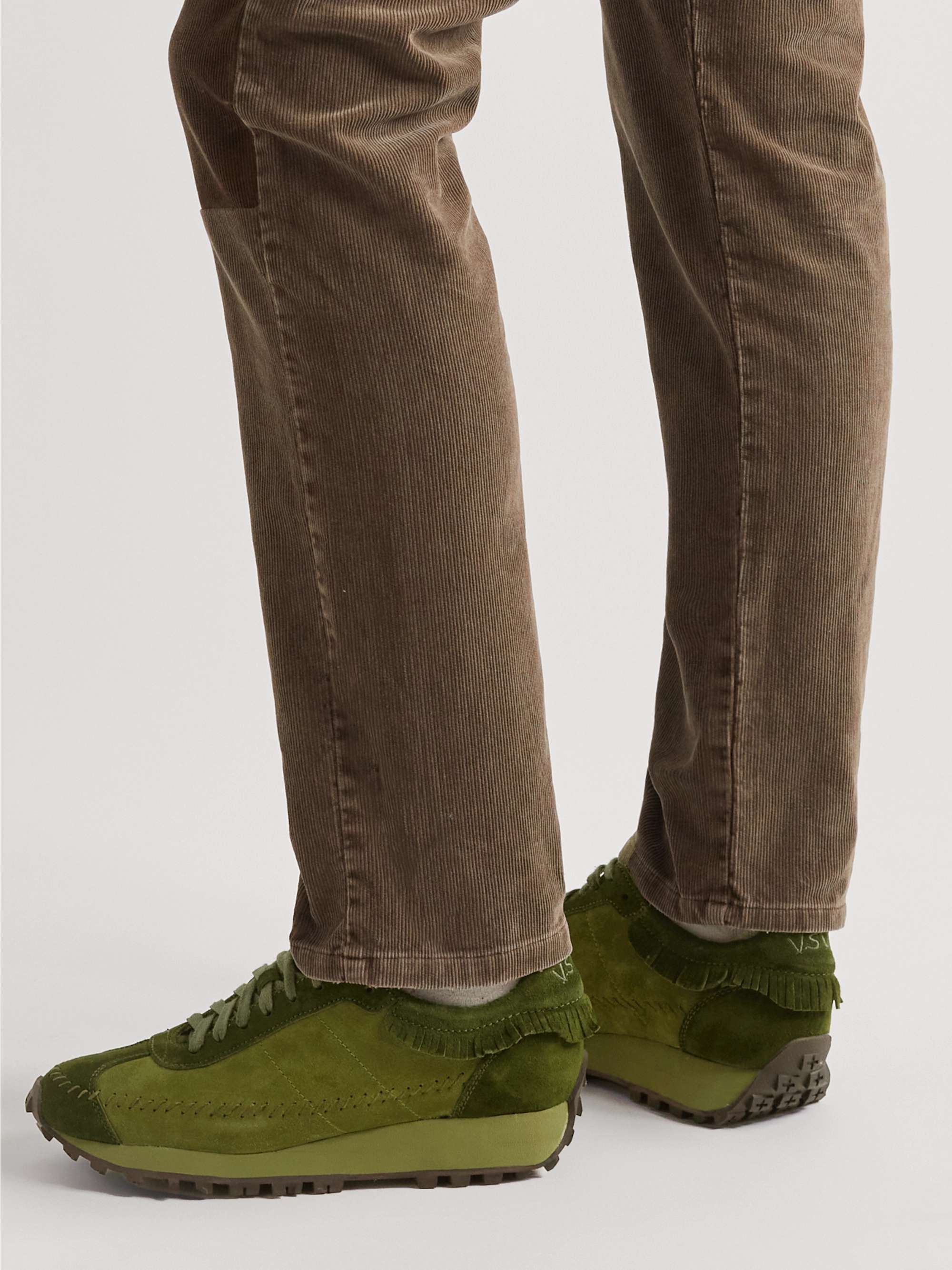 VISVIM Walpi Fringed Suede Sneakers