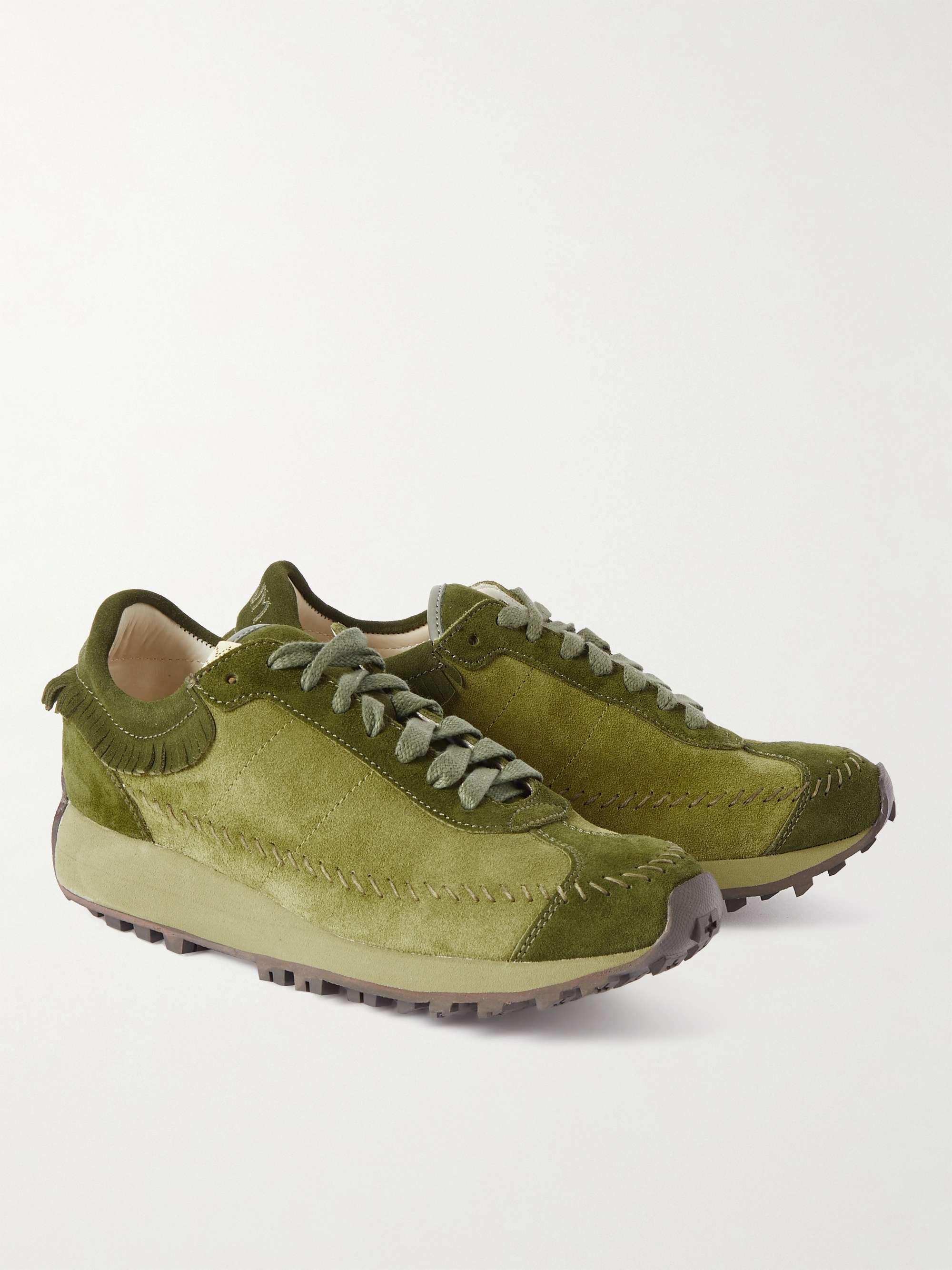 VISVIM Walpi Fringed Suede Sneakers