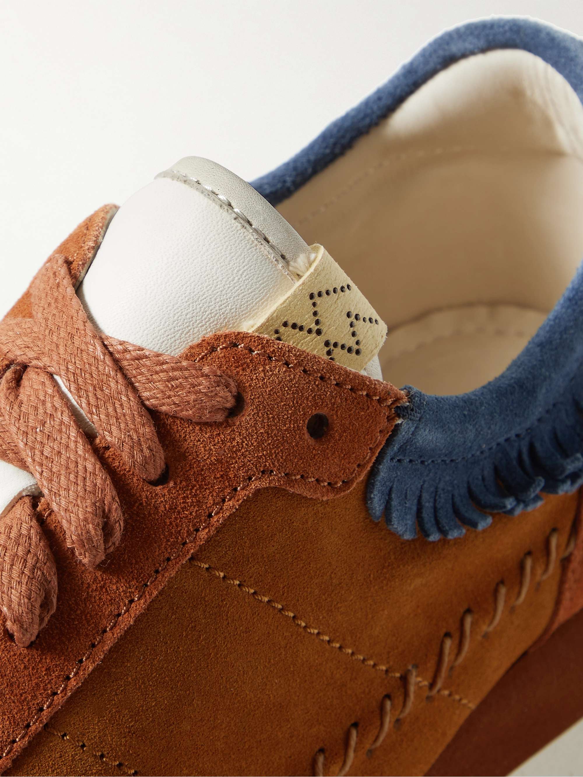 VISVIM Walpi Runner Fringed Suede Sneakers