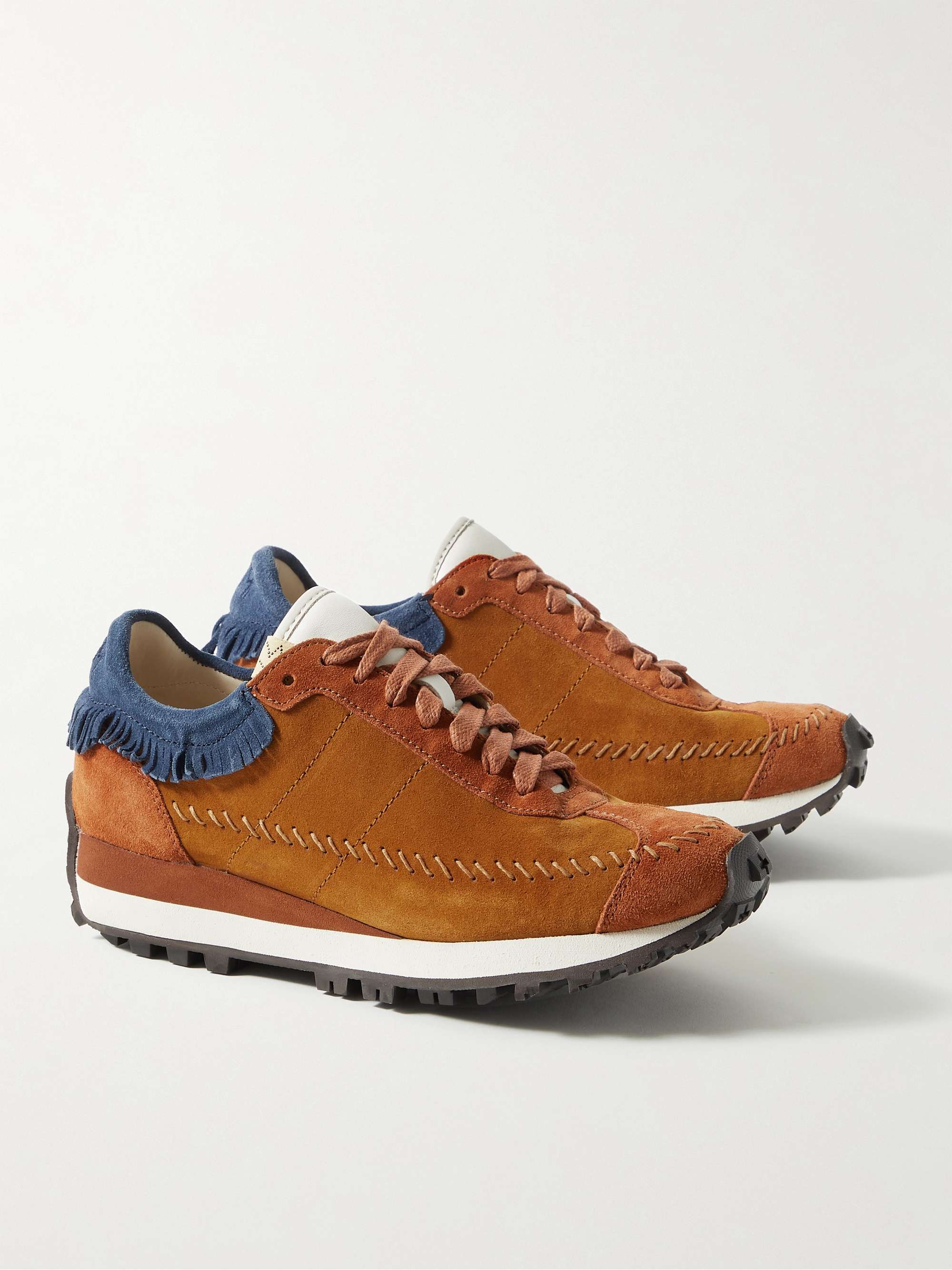 VISVIM Walpi Runner Fringed Suede Sneakers