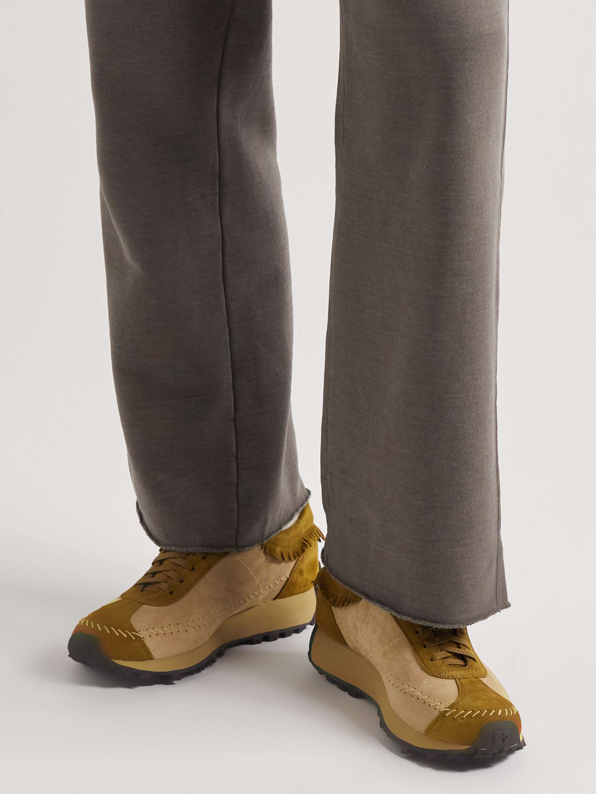 VISVIM Walpi Fringed Suede Sneakers