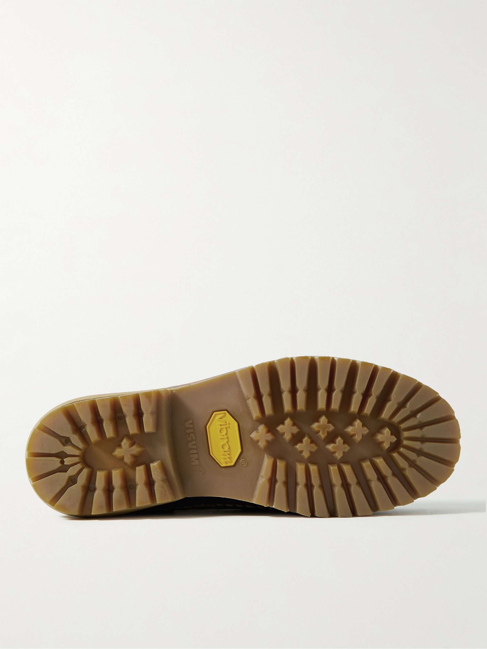 VISVIM Kanawa Mid-Folk Waxed-Leather Boots