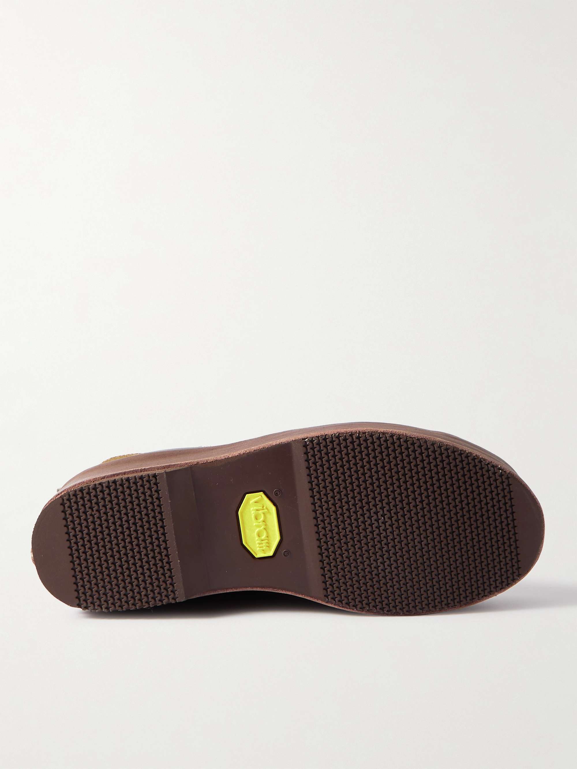 VISVIM Decoy Duck Leather and Suede Boots