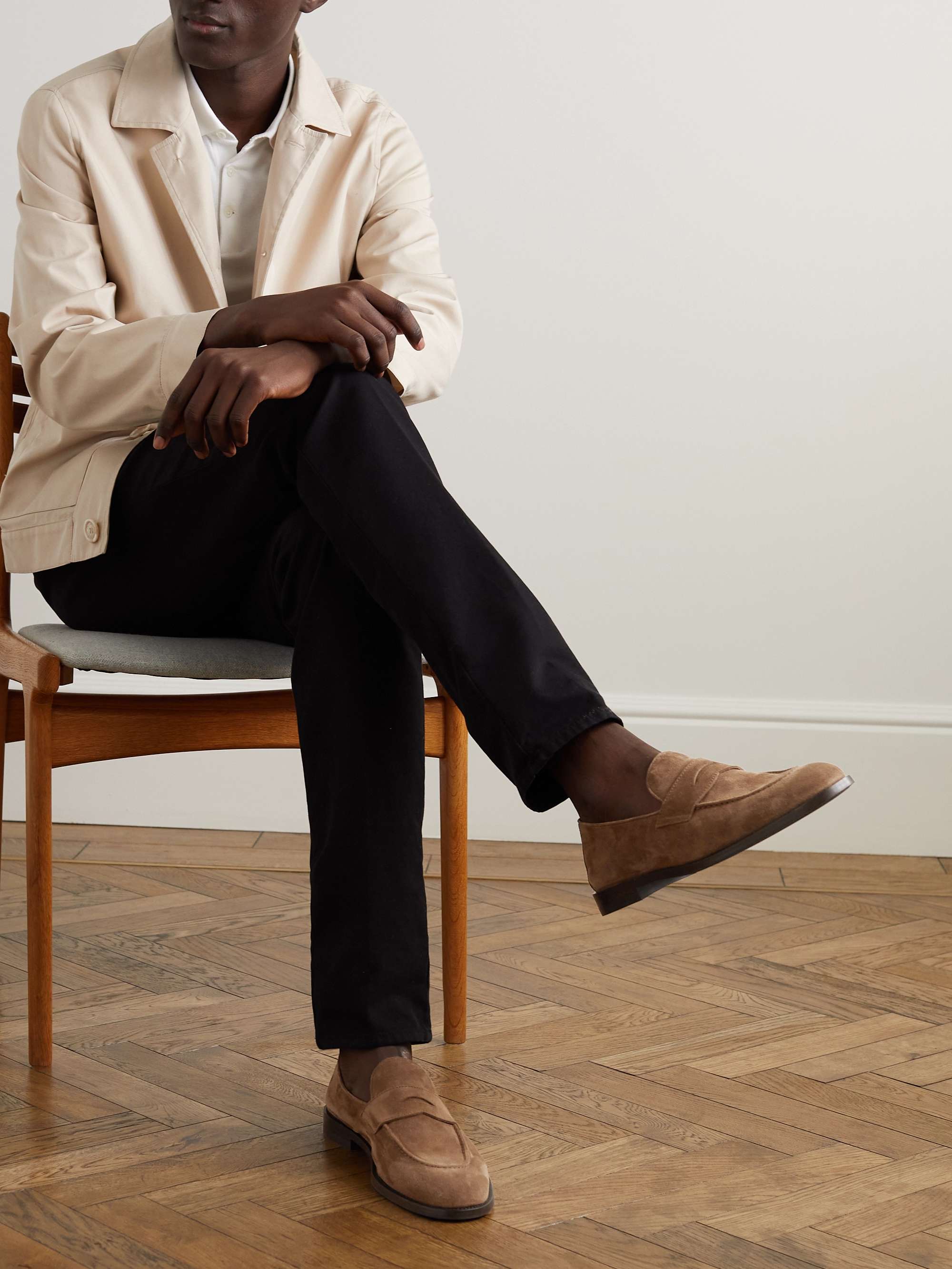 Penny loafers on feet outlet