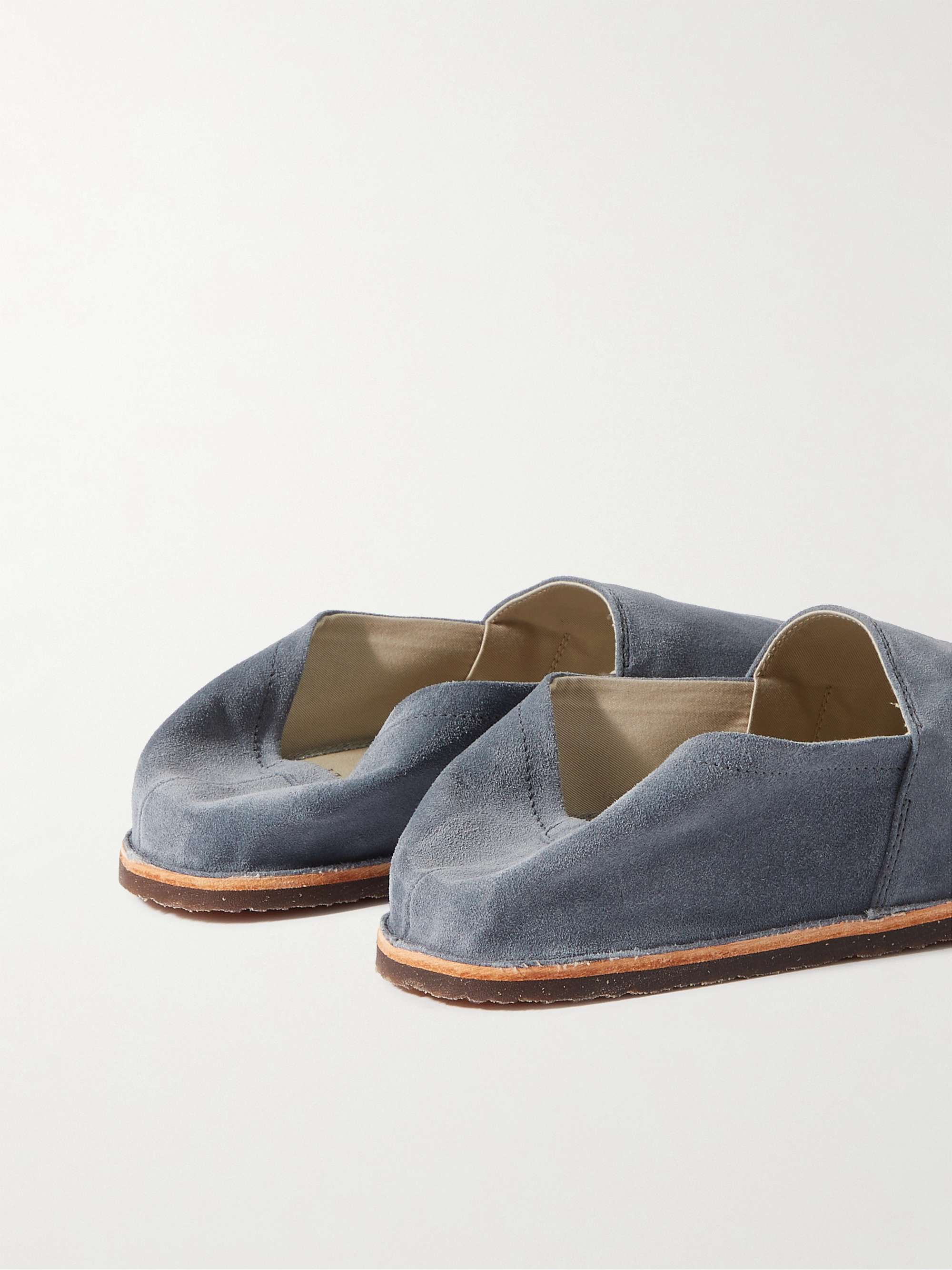 BRUNELLO CUCINELLI Collapsible-Heel Suede Espadrilles