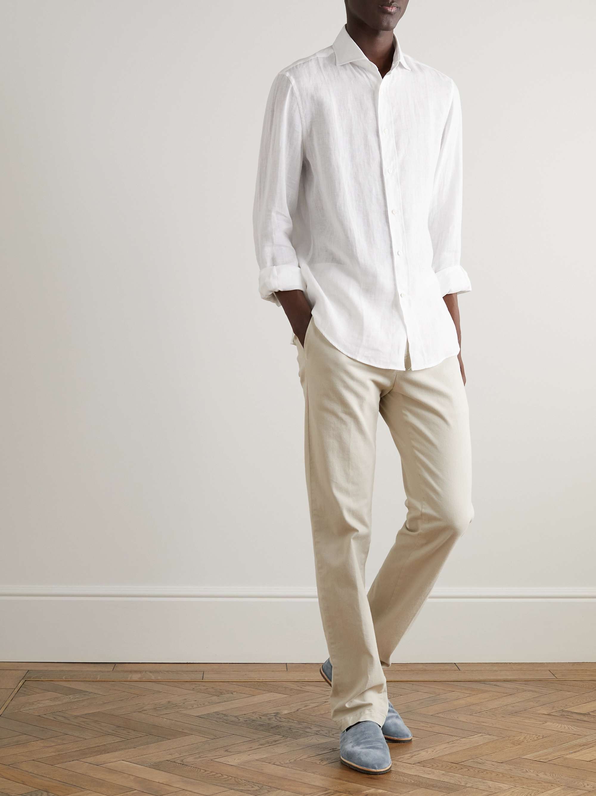 BRUNELLO CUCINELLI Collapsible-Heel Suede Espadrilles