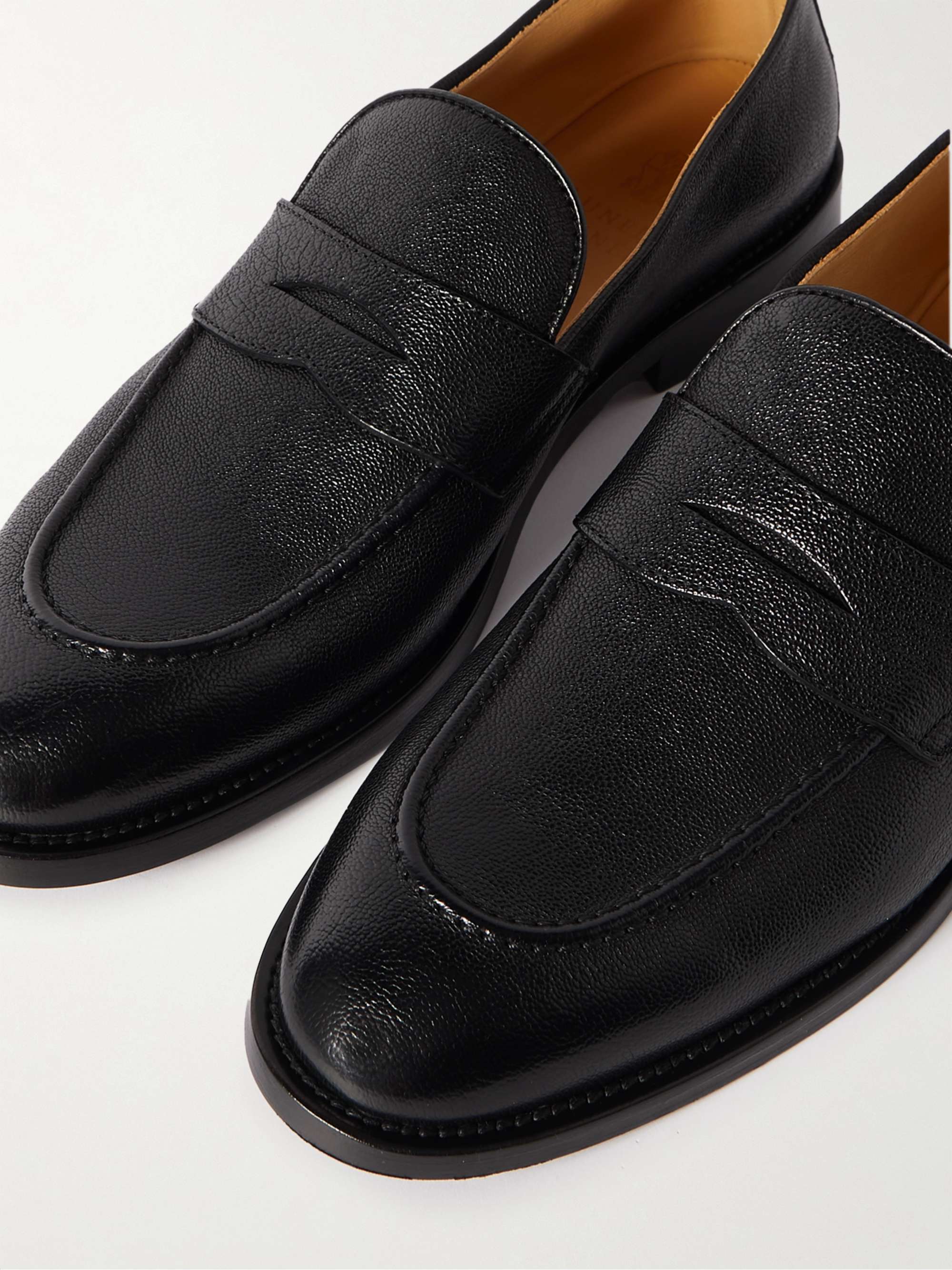 BRUNELLO CUCINELLI Leather Penny Loafers