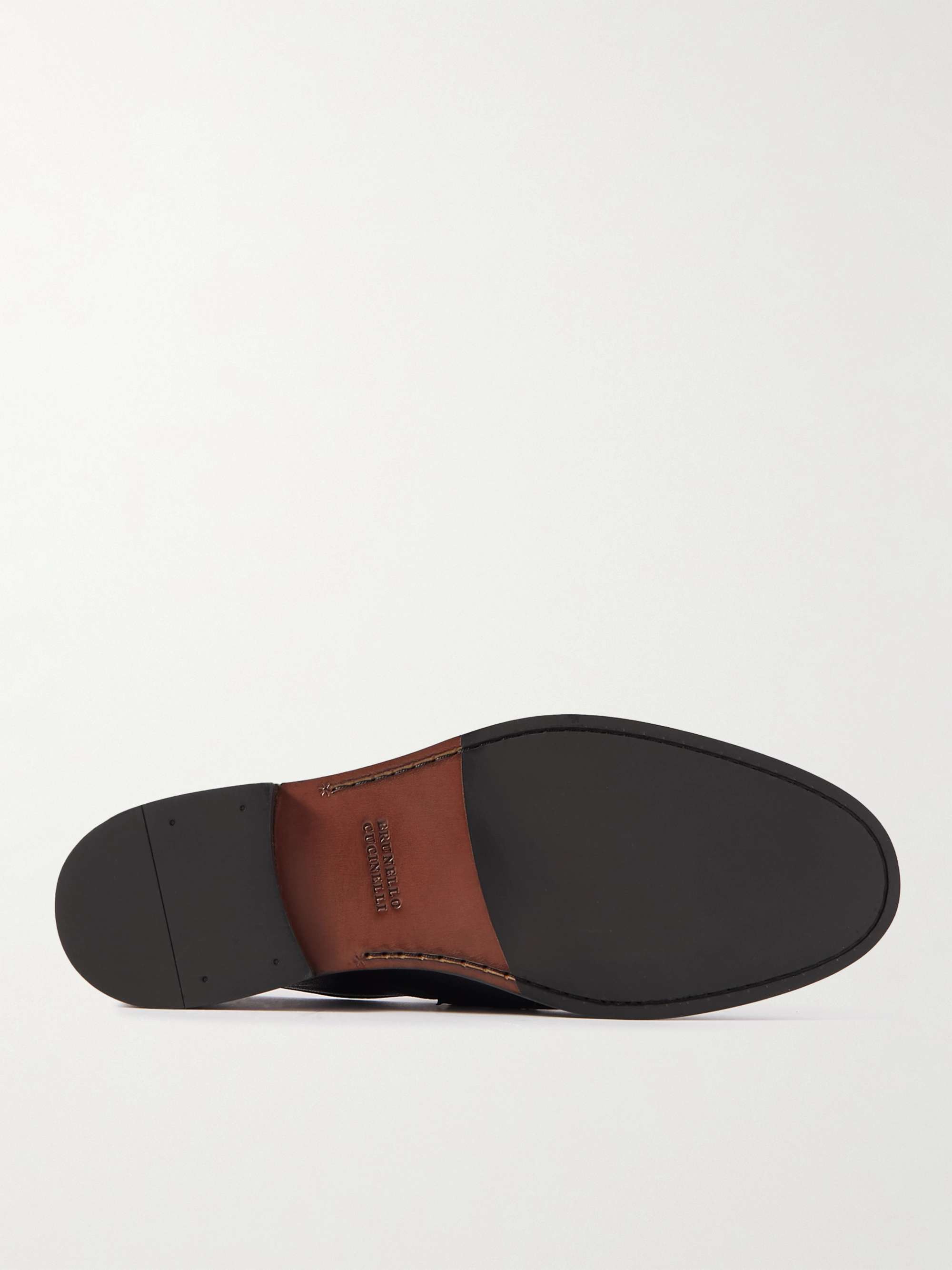 BRUNELLO CUCINELLI Leather Penny Loafers