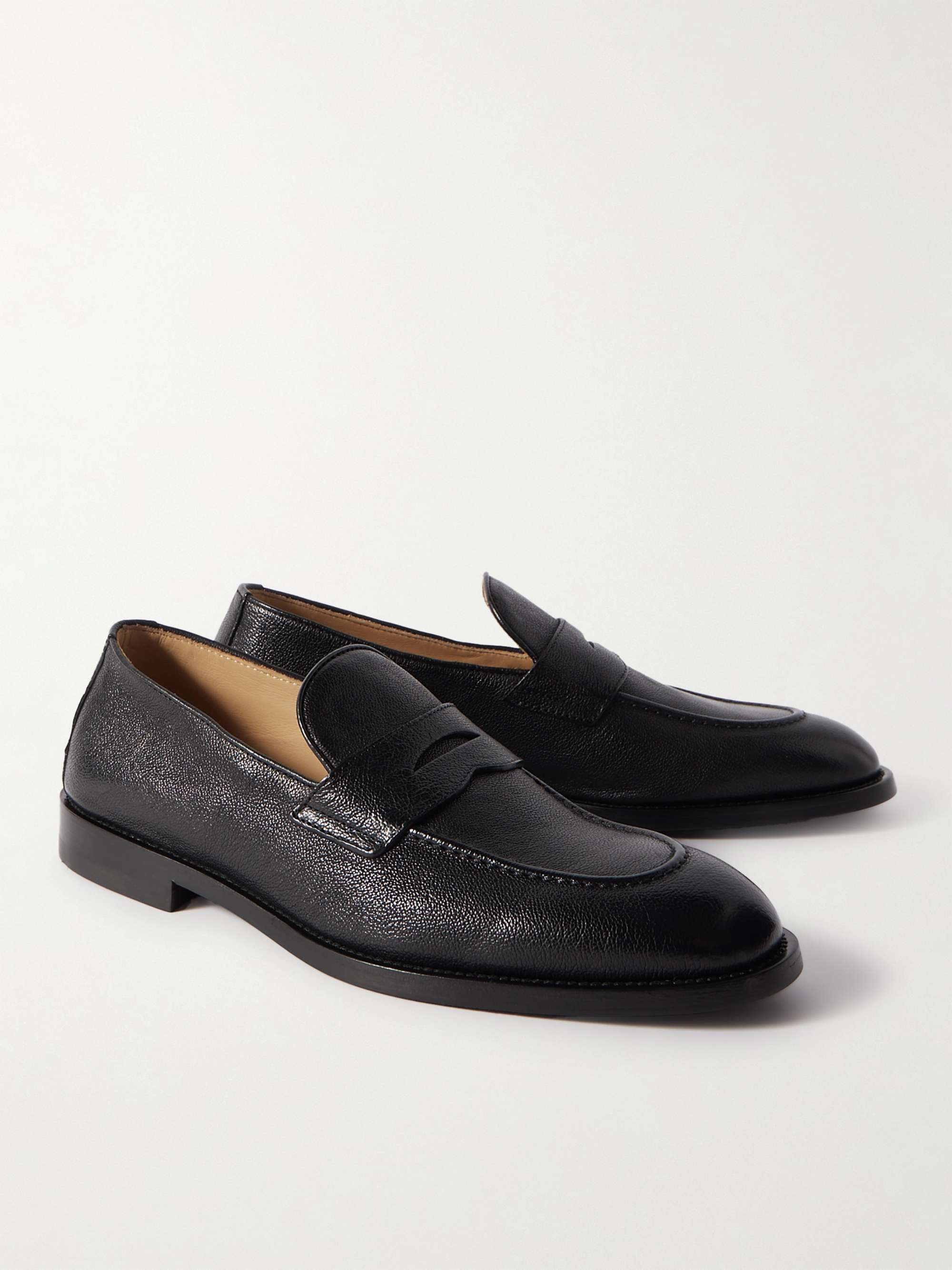 BRUNELLO CUCINELLI Leather Penny Loafers