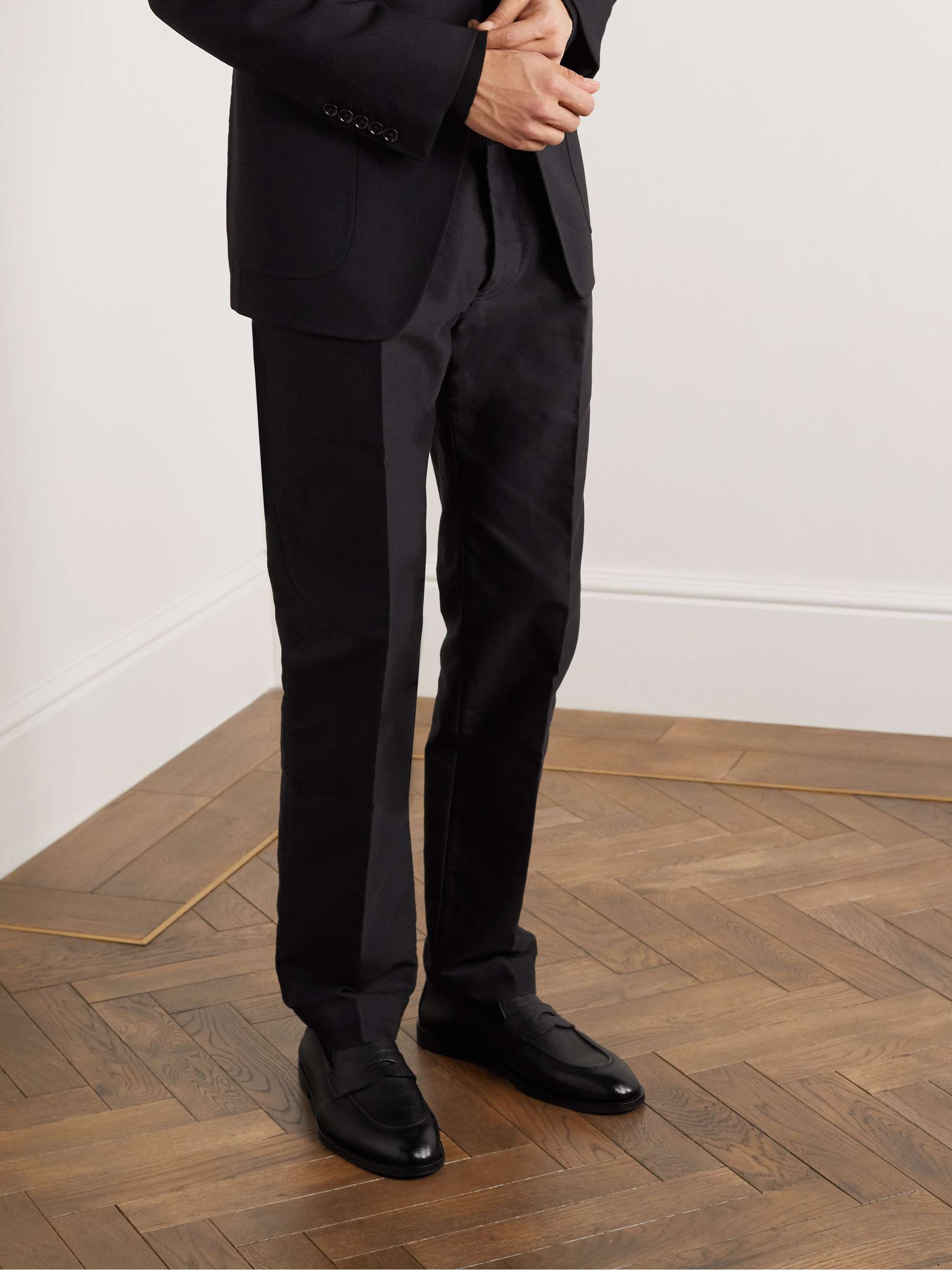 BRUNELLO CUCINELLI Leather Penny Loafers