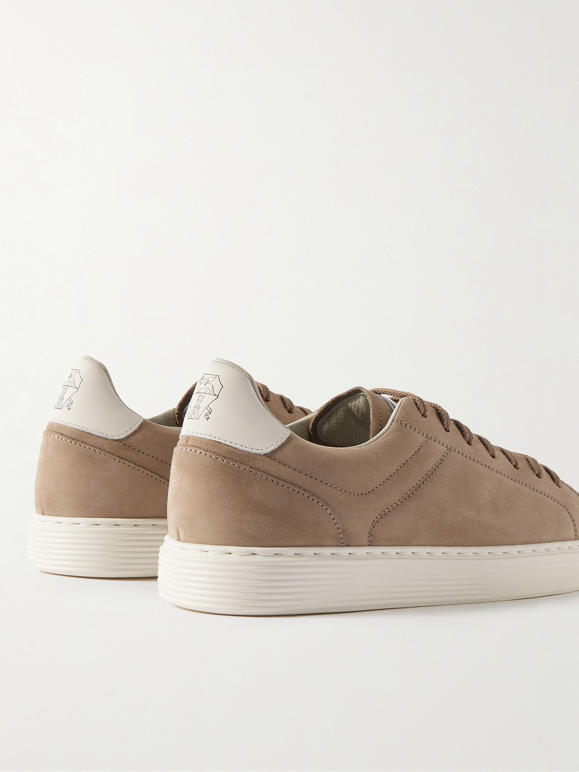 Brunello Cucinelli Nubuck Sneakers In Brown