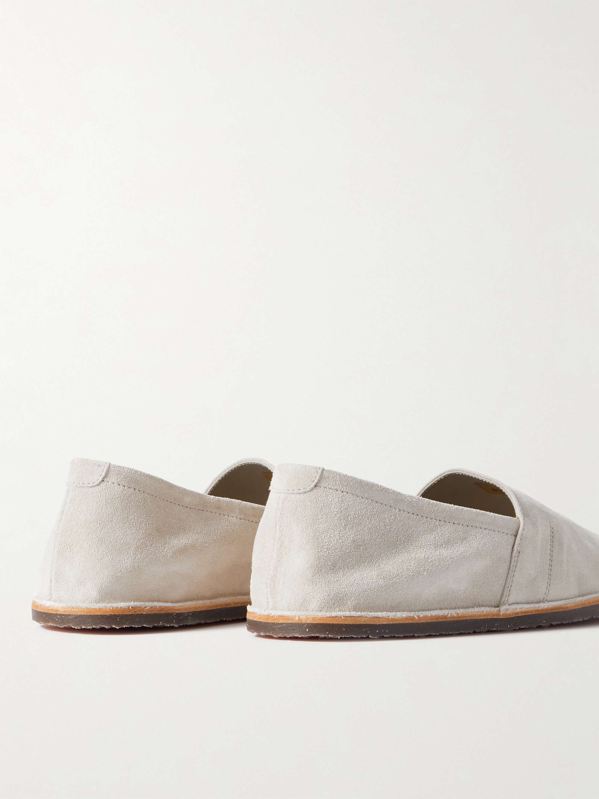 BRUNELLO CUCINELLI Collapsible-Heel Suede Espadrilles