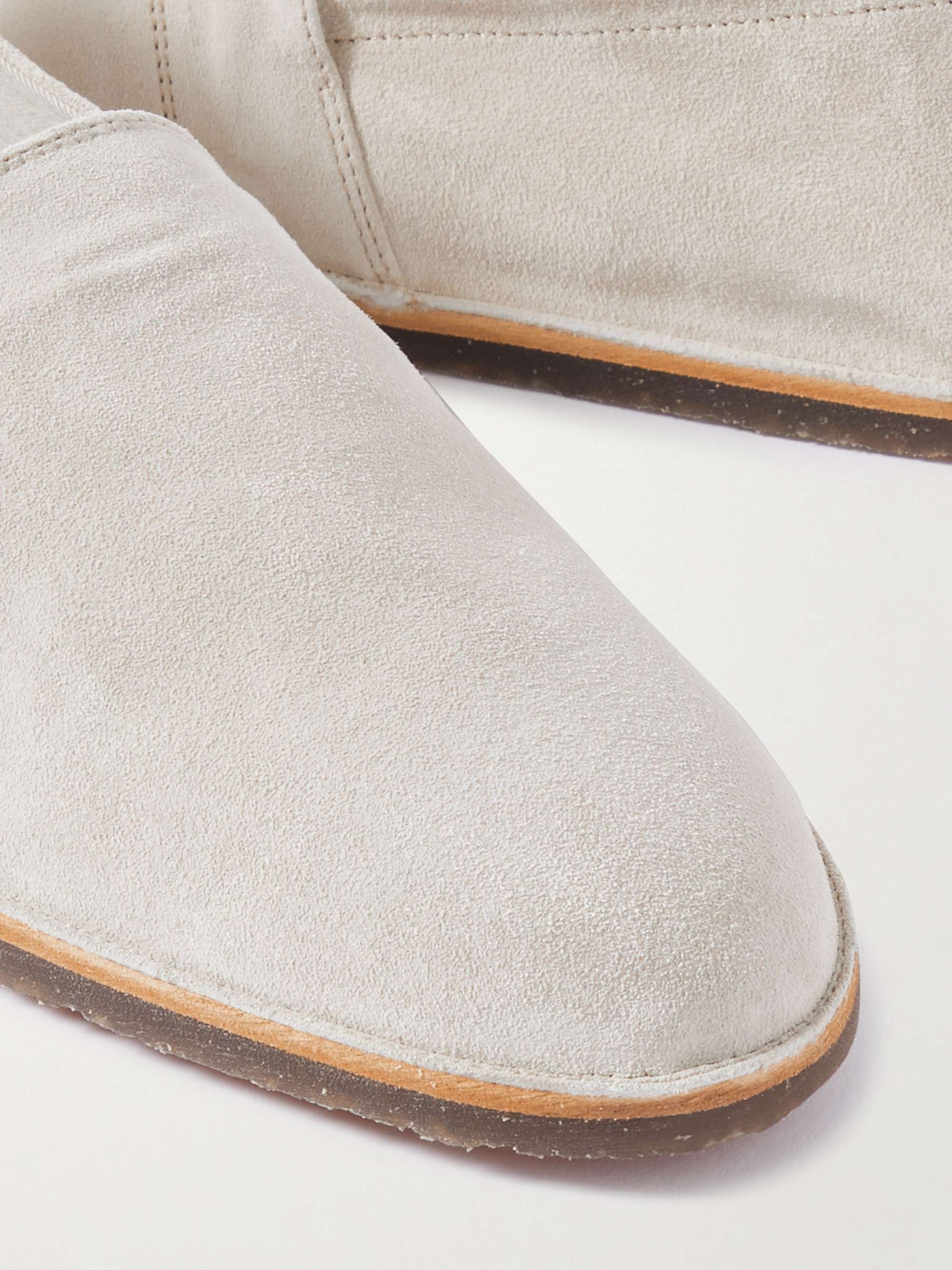 BRUNELLO CUCINELLI Collapsible-Heel Suede Espadrilles