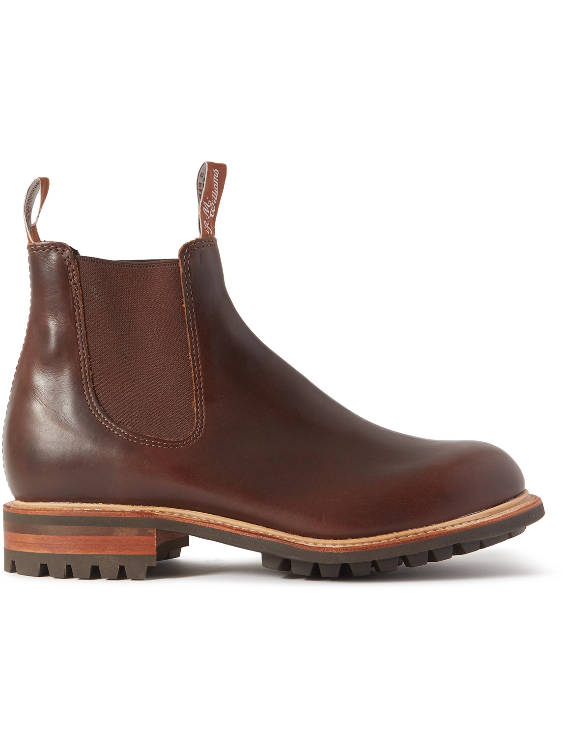 R.m.williams Gardener Commando Leather Chelsea Boots In Brown