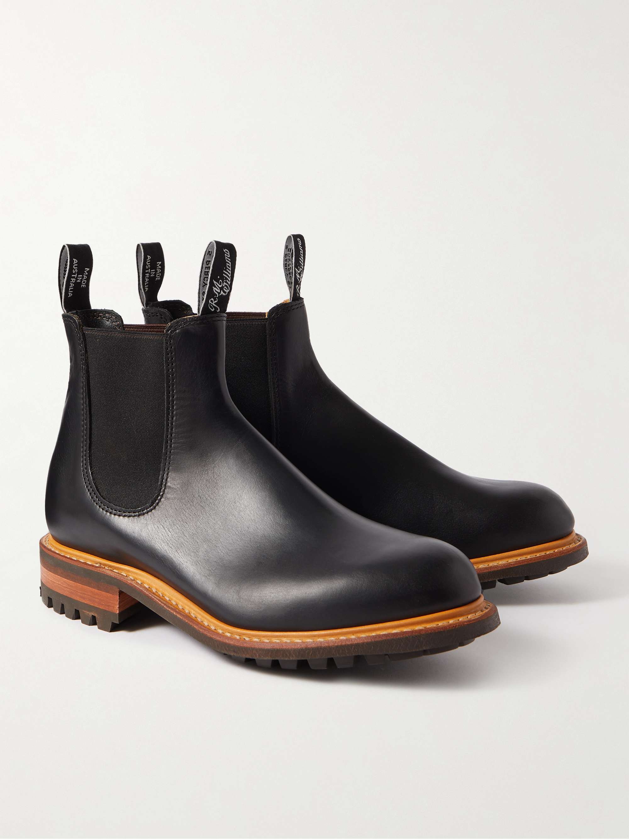 R.M.WILLIAMS Gardener Commando Leather Chelsea Boots