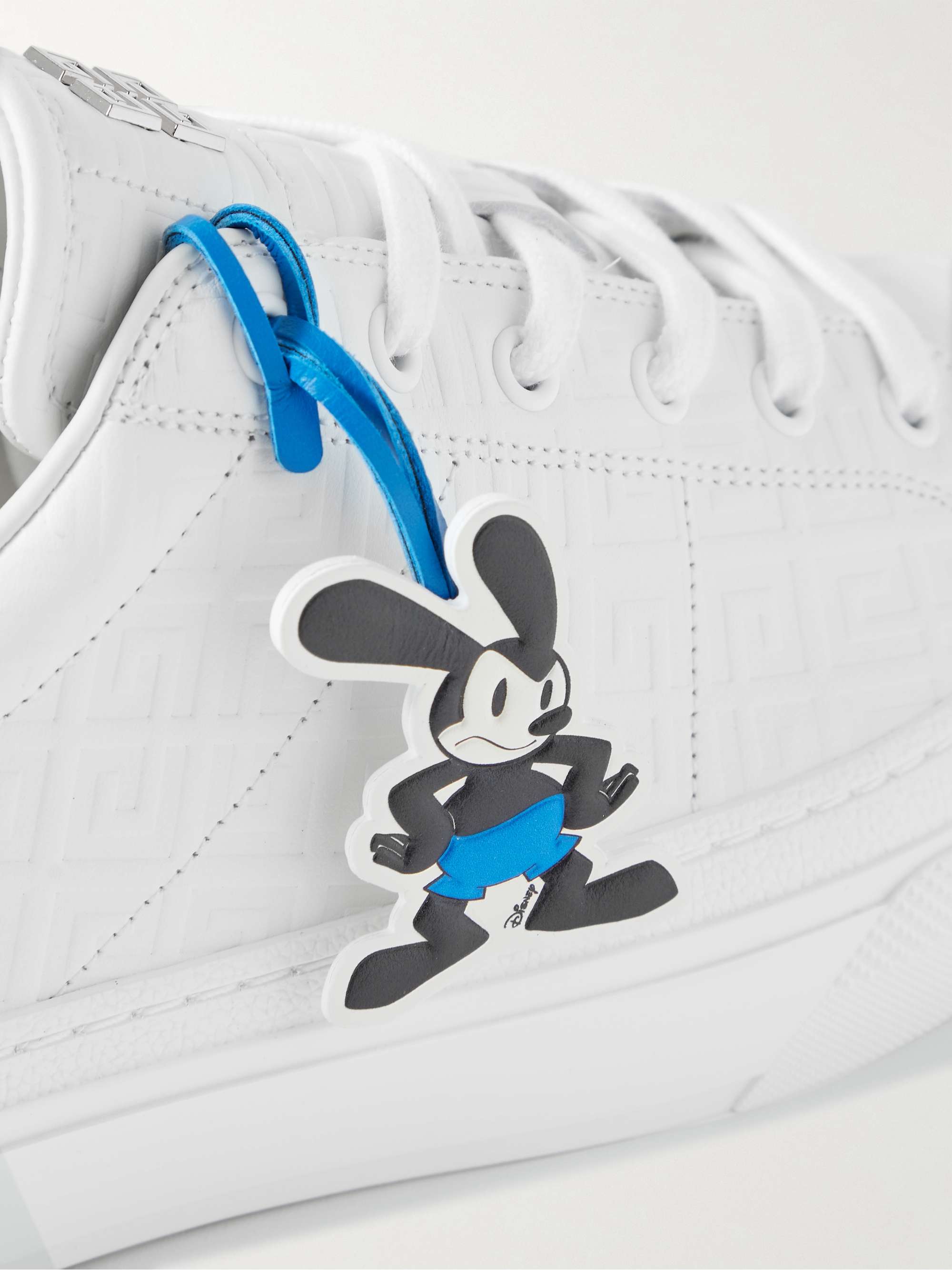GIVENCHY + Disney Oswald City Sport Debossed Leather Sneakers