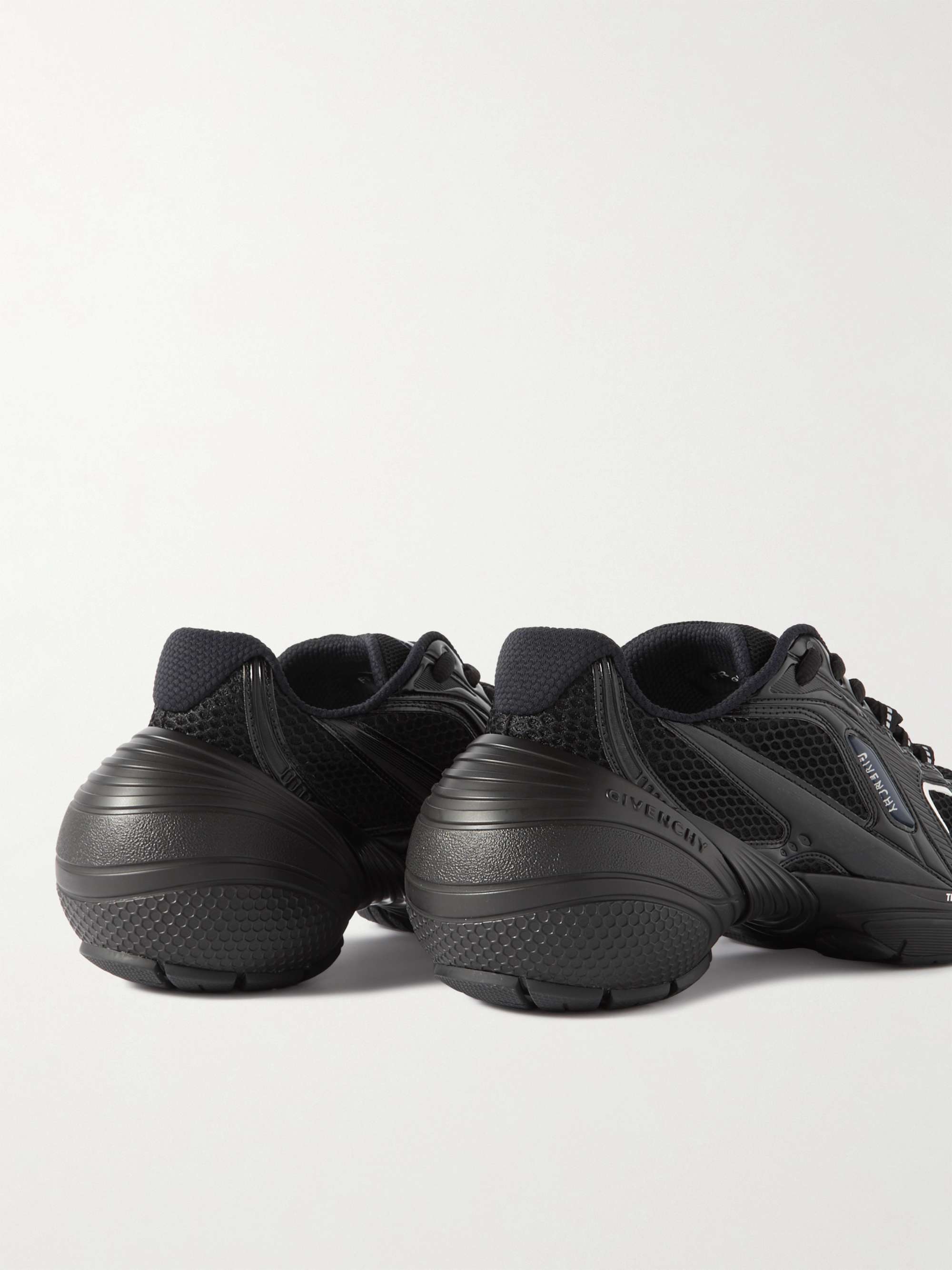 GIVENCHY TK-MX Mesh, Rubber and Faux Leather Sneakers