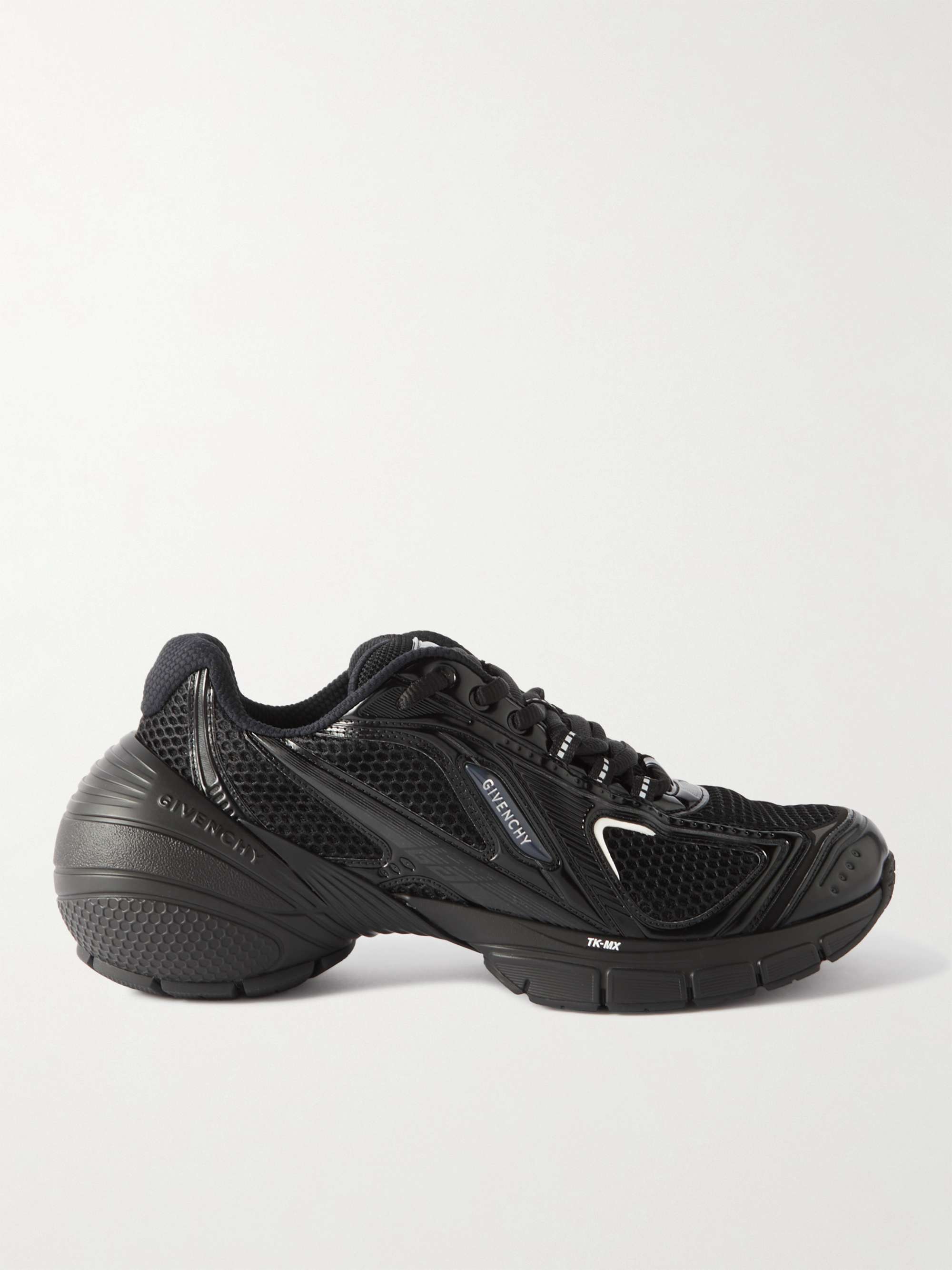 GIVENCHY TK-MX Mesh, Rubber and Faux Leather Sneakers