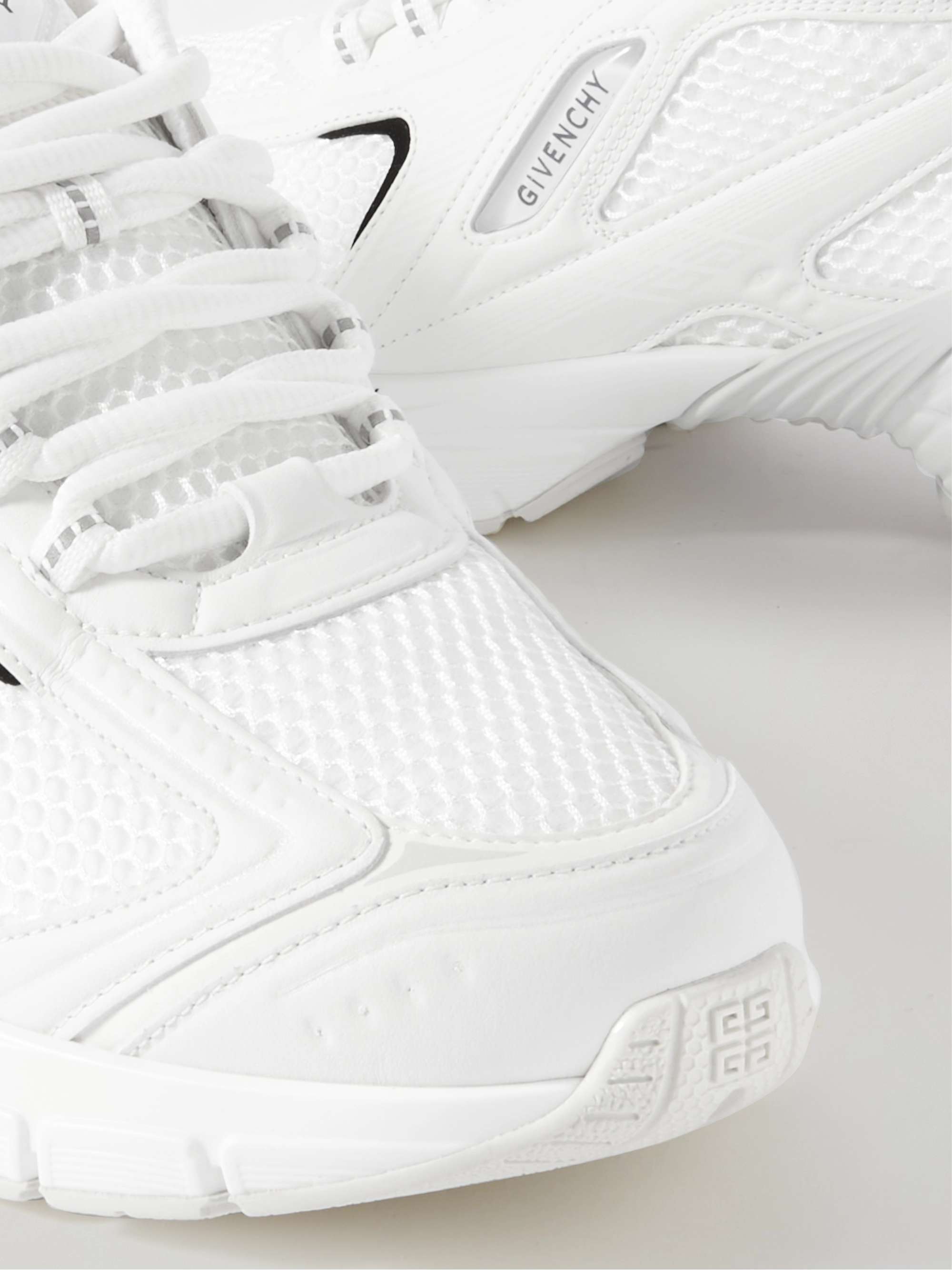 GIVENCHY TK-MX メッシュ ラバー フェイク レザースニーカー