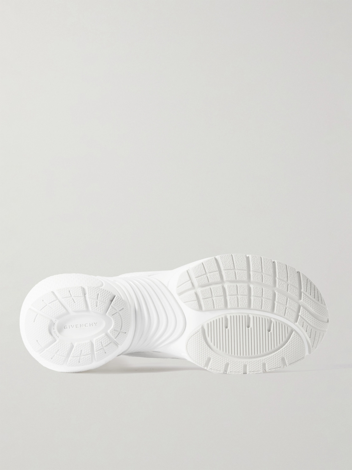 Shop Givenchy Tk-mx Mesh, Rubber And Faux Leather Sneakers In White