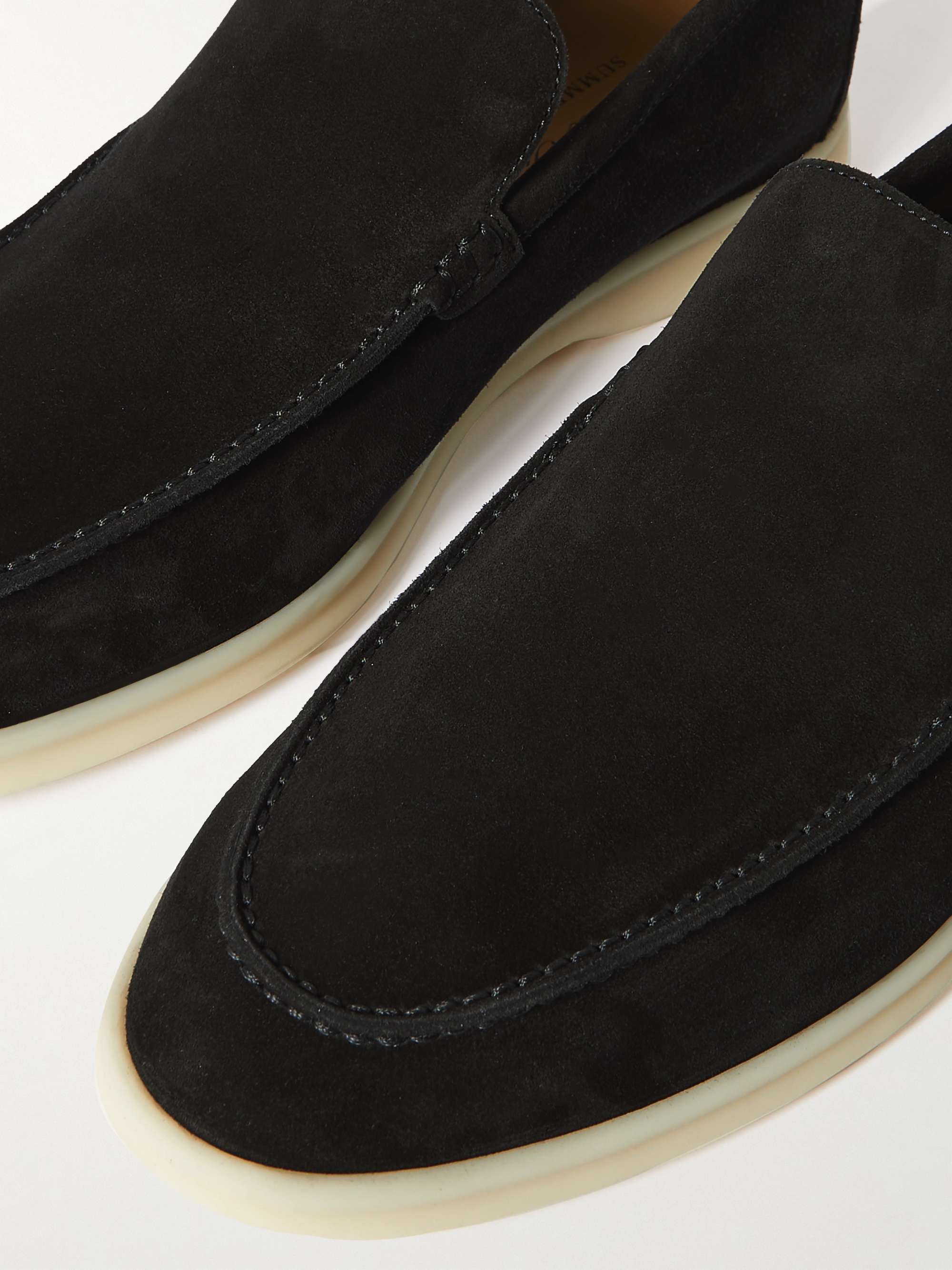 LORO PIANA Summer Walk Suede Loafers for Men | MR PORTER