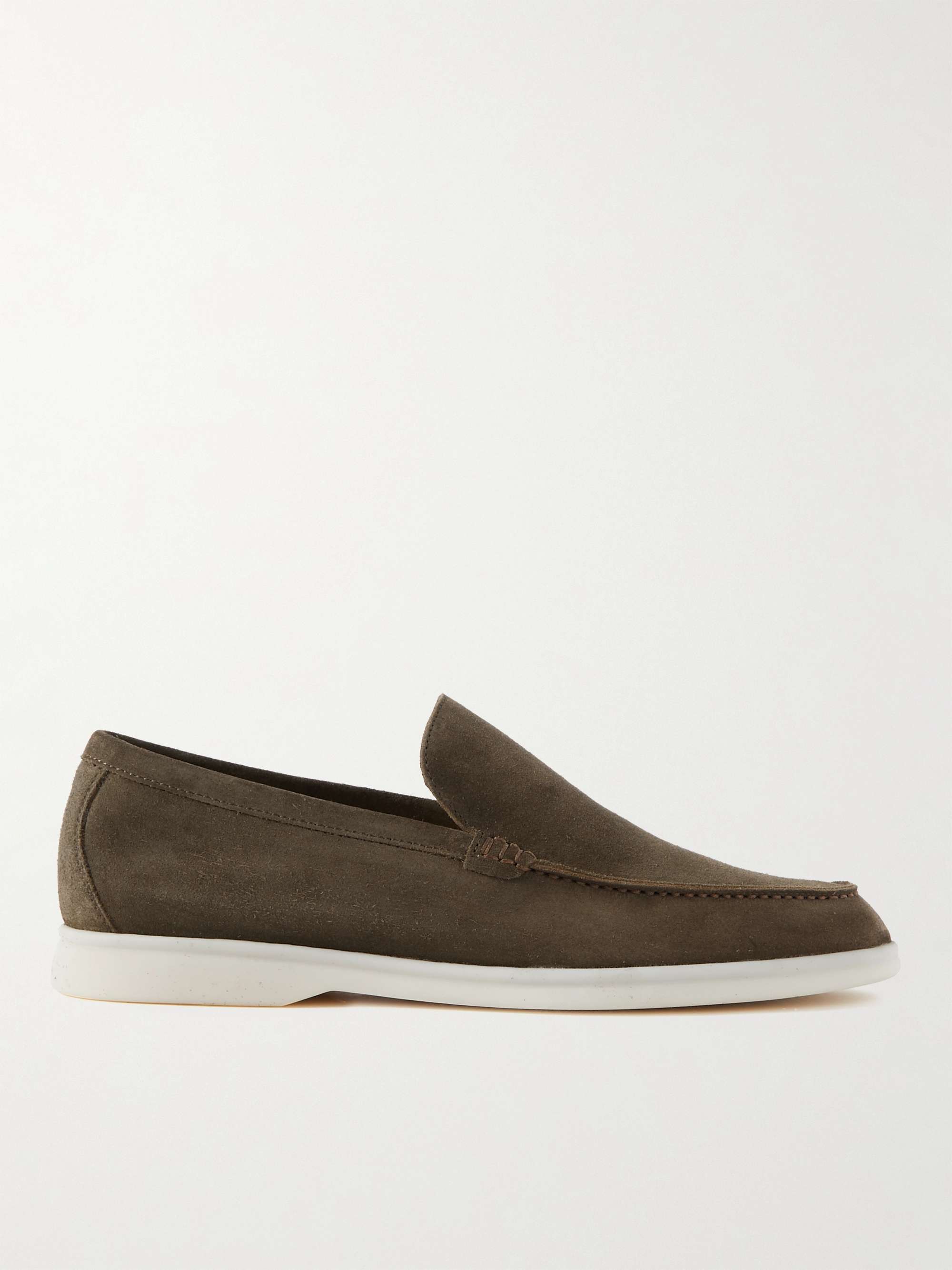 LORO PIANA Summer Walk Suede Loafers for Men | MR PORTER