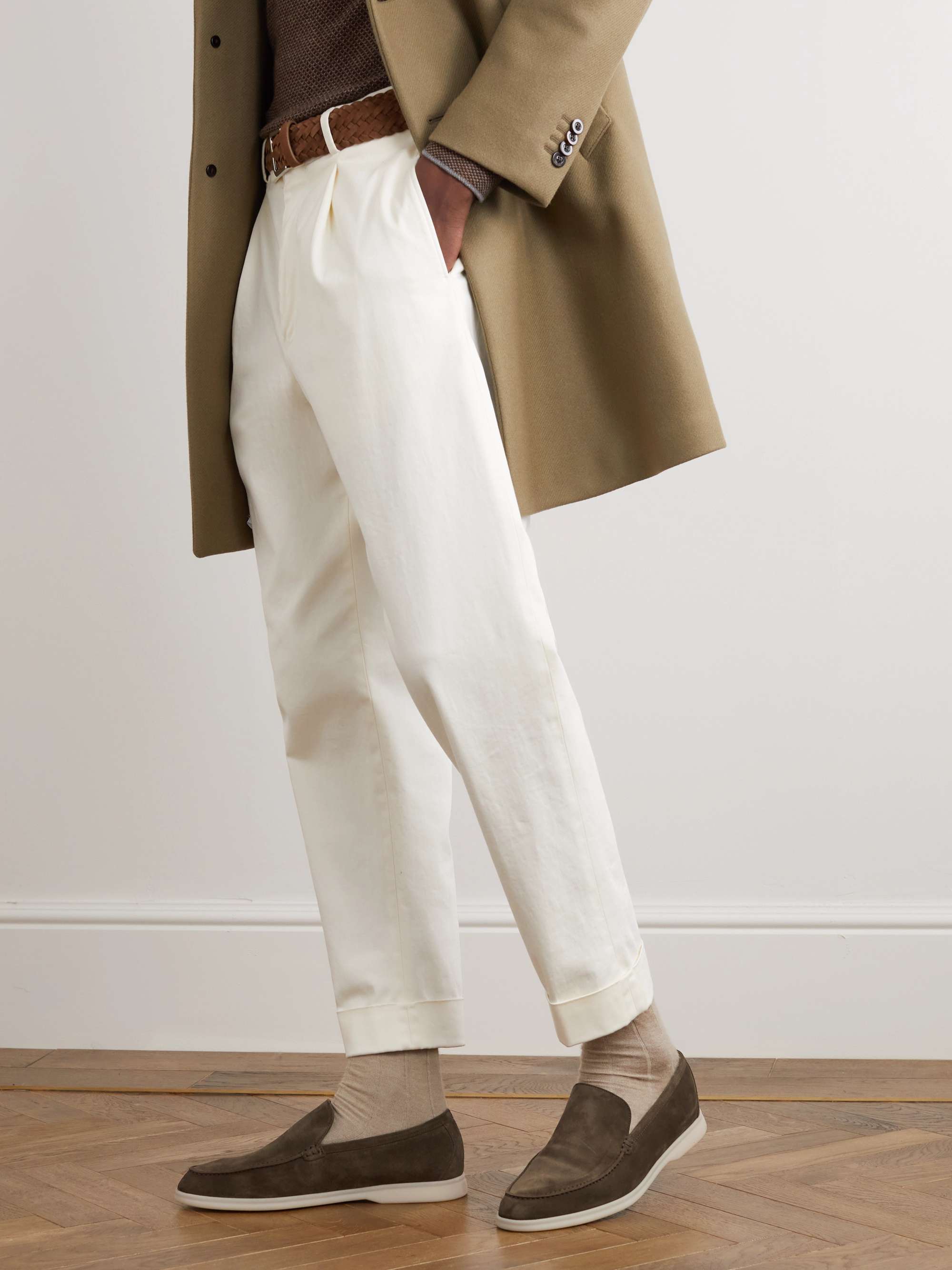 LORO PIANA Summer Walk Suede Loafers