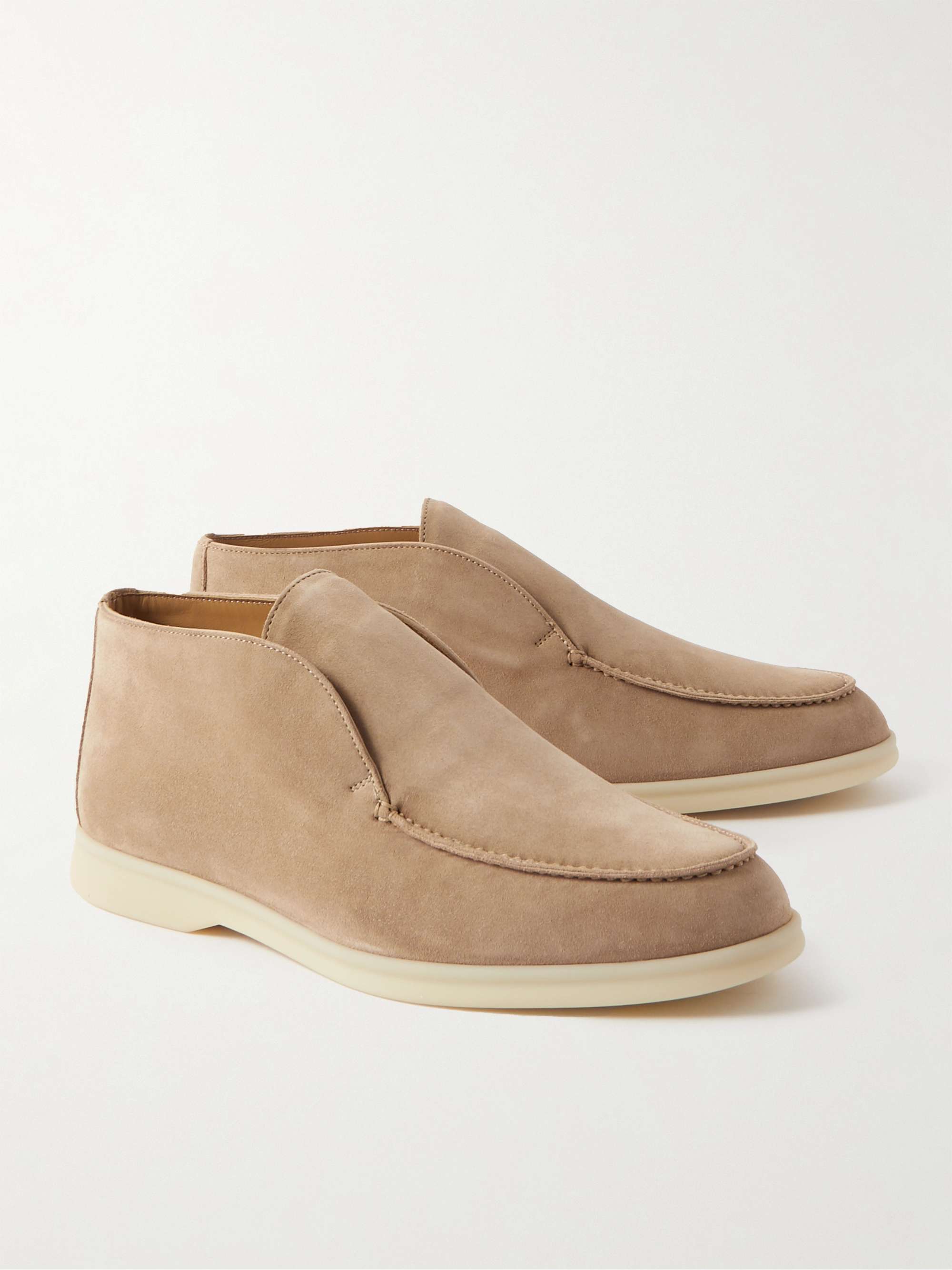LORO PIANA Open Walk Suede Boots