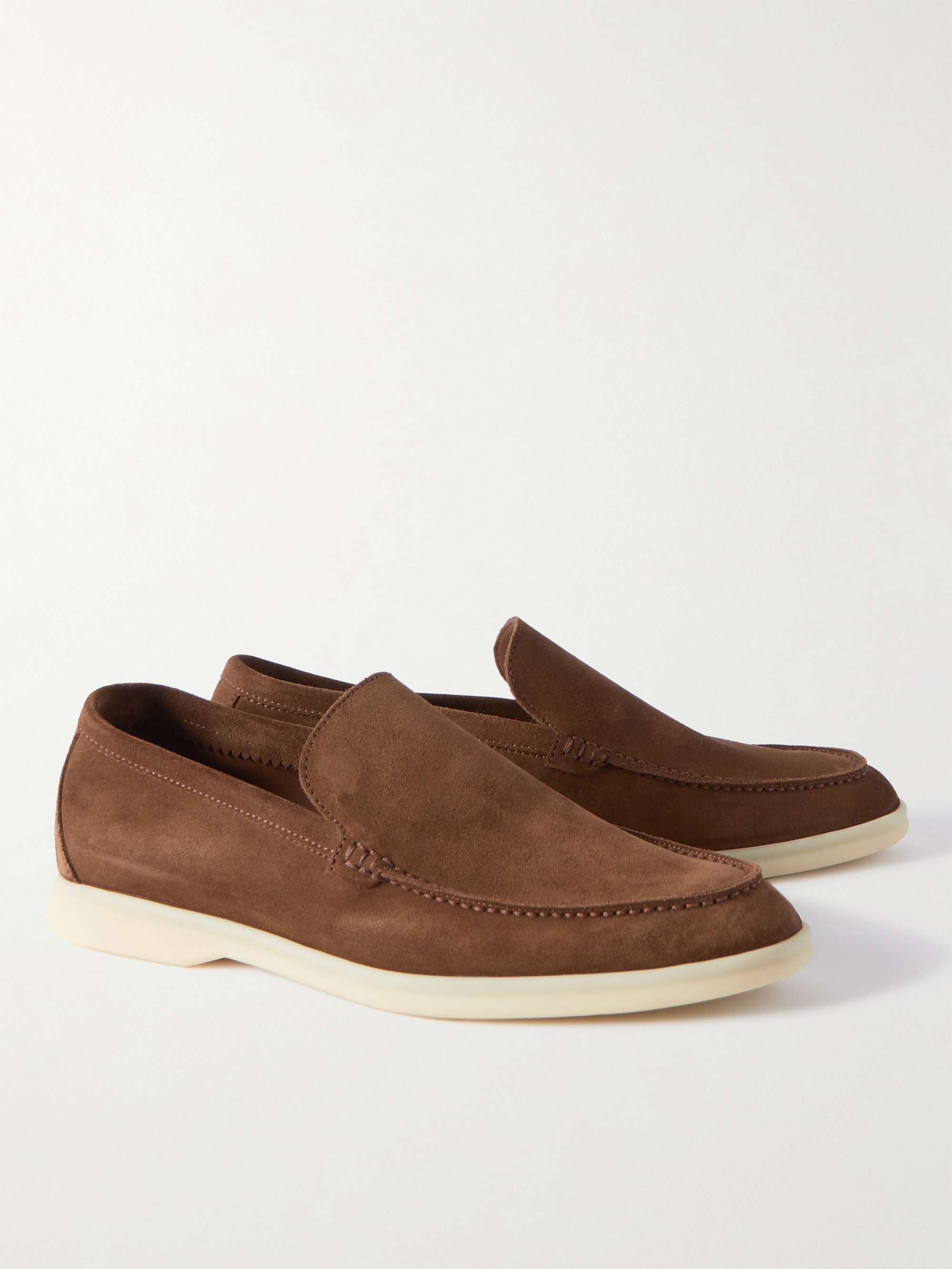 LORO PIANA Summer Walk Suede Loafers