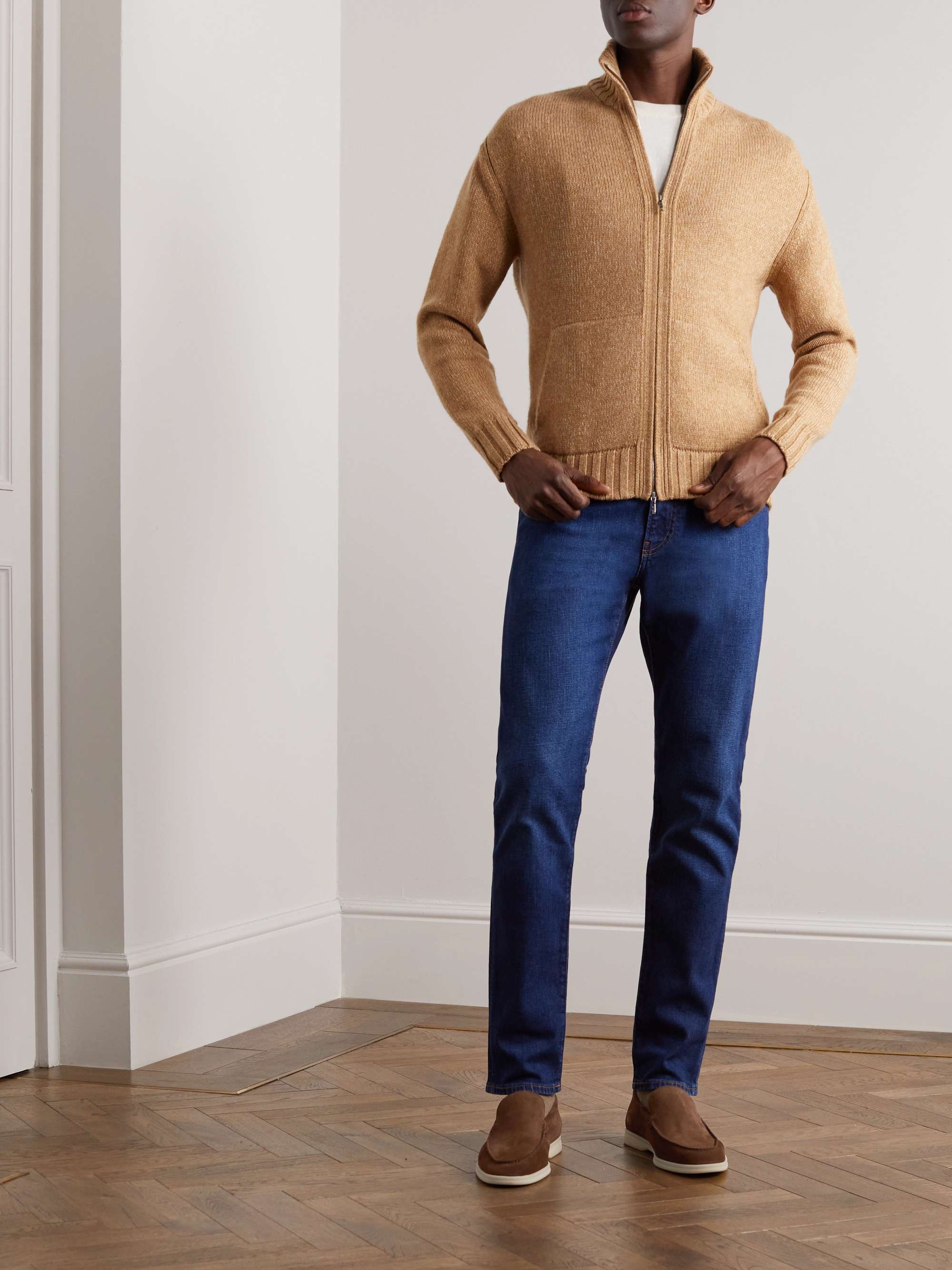 LORO PIANA Summer Walk Suede Loafers