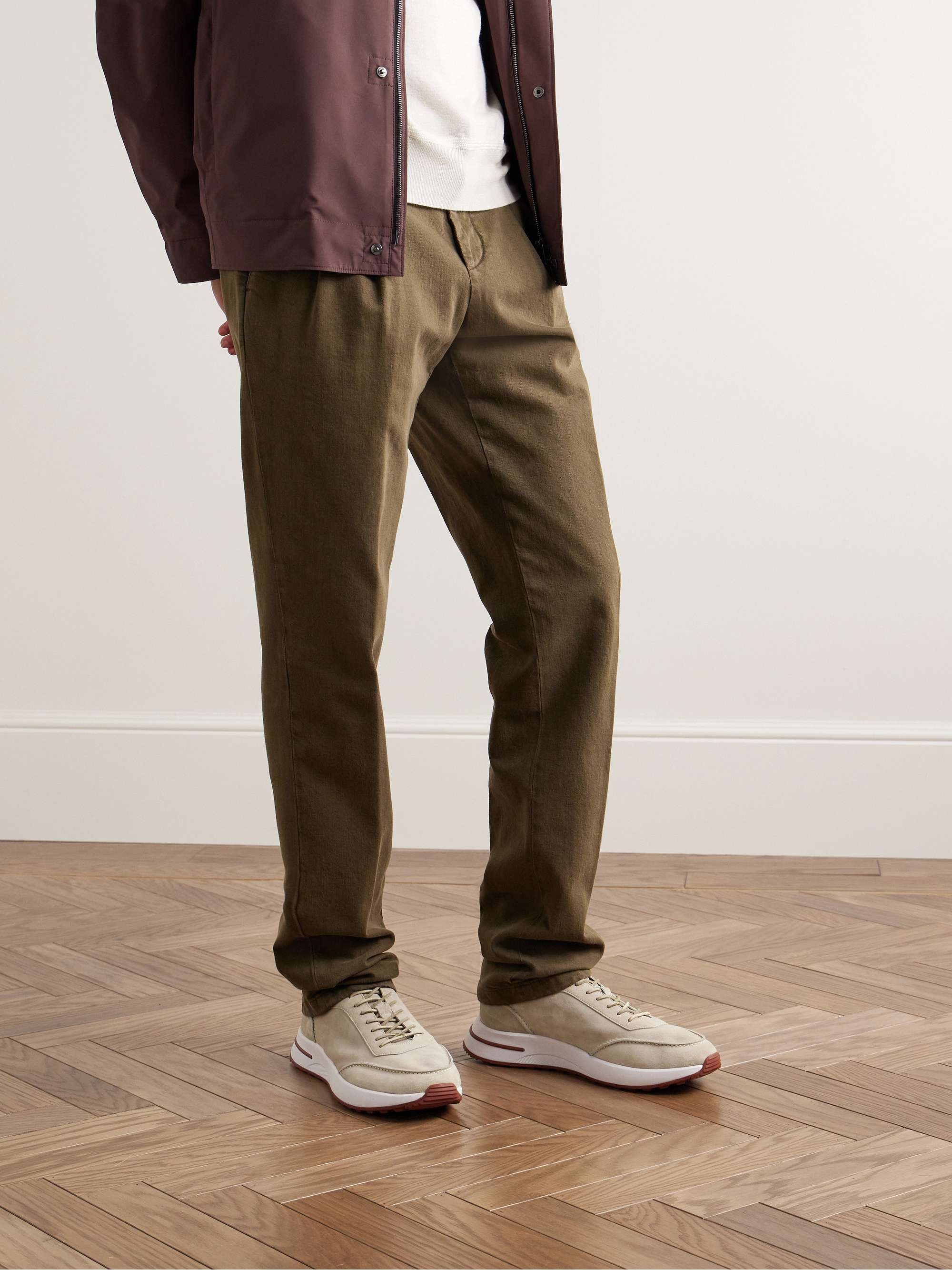 LORO PIANA Weekend Walk Suede Sneakers