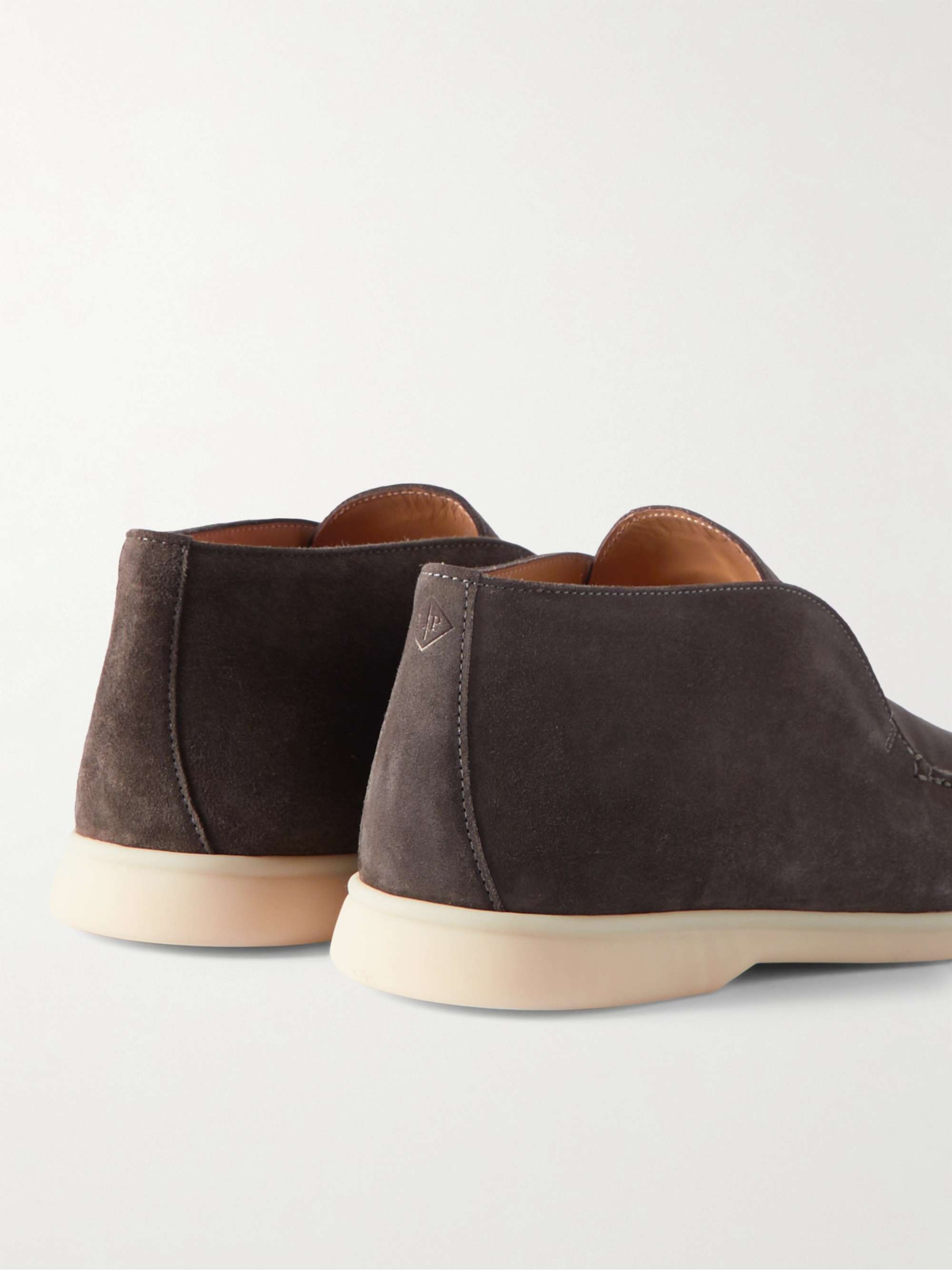 LORO PIANA Open Walk Suede Boots